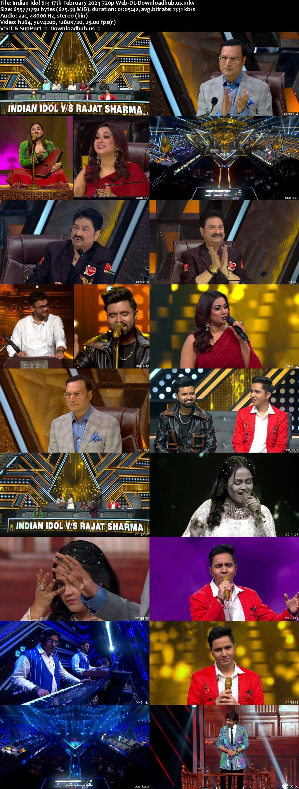 Indian Idol S14 17 February 2024 Episode 39 Web-DL 720p 480p