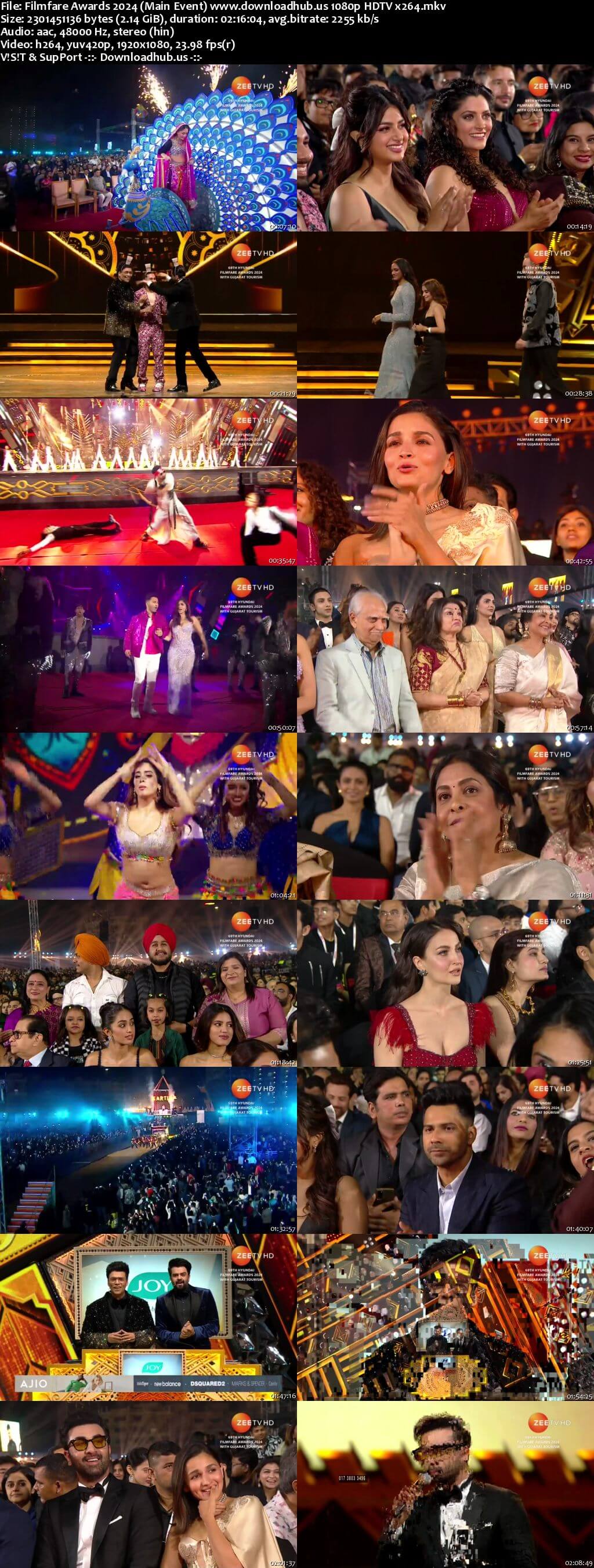 Filmfare Awards 2024 (Main Event) 1080p 720p 480p HDTV x264