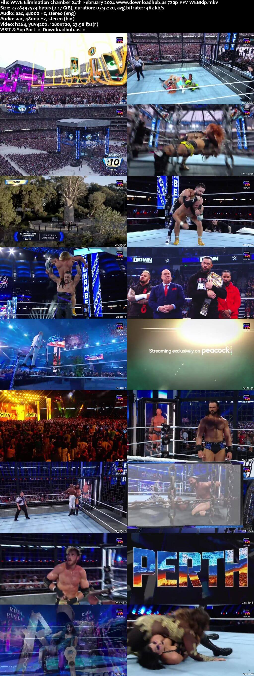 WWE Elimination Chamber 24th February 2024 720p 2.17GB PPV WEBRip 480p