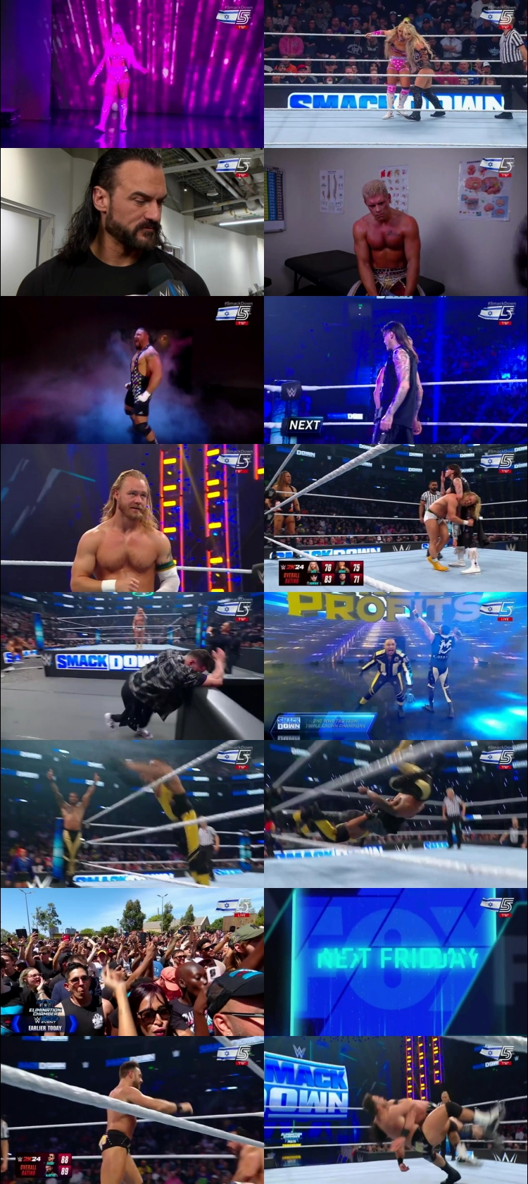 WWE Friday Night Smackdown 23rd February 2024 720p 350MB WEBRip 480p