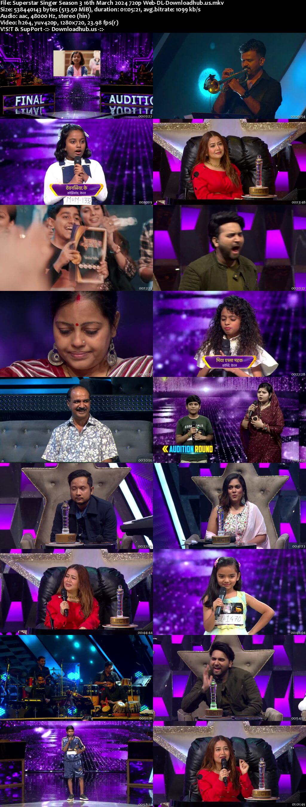 Superstar Singer Season 3 16 March 2024 Episode 3 Web-DL 720p 480p