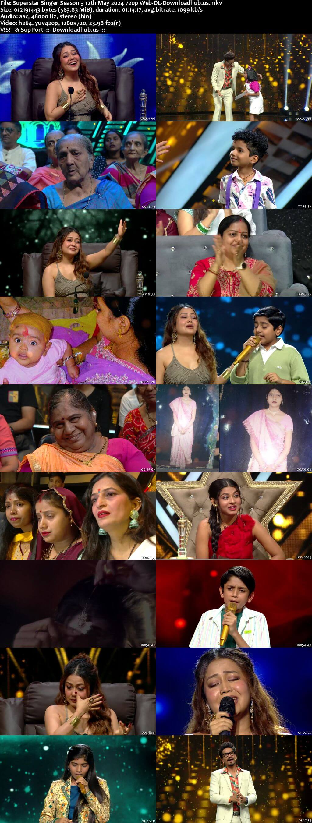 Superstar Singer Season 3 12 May 2024 Episode 18 Web-DL 720p 480p