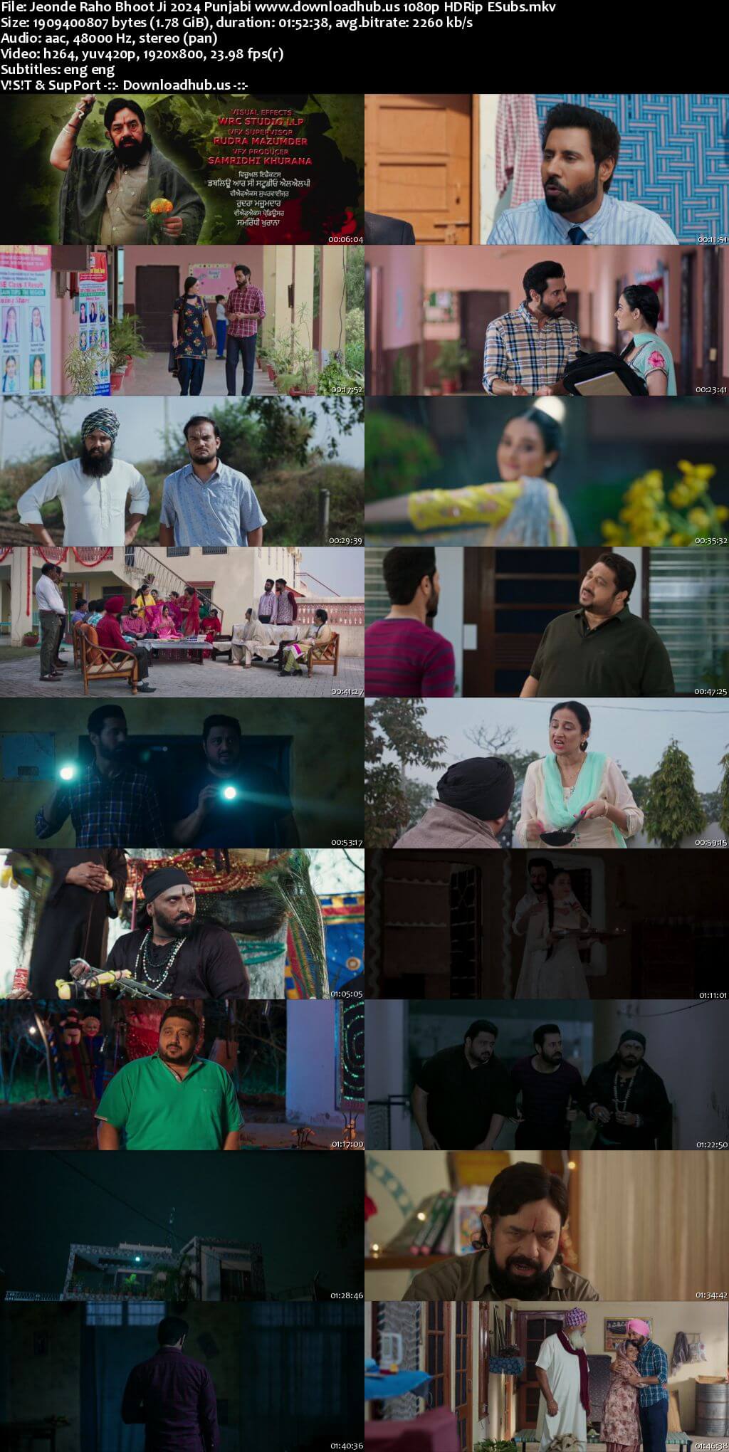 Jeonde Raho Bhoot Ji 2024 Punjabi Movie 1080p 720p 480p HDRip ESubs HEVC