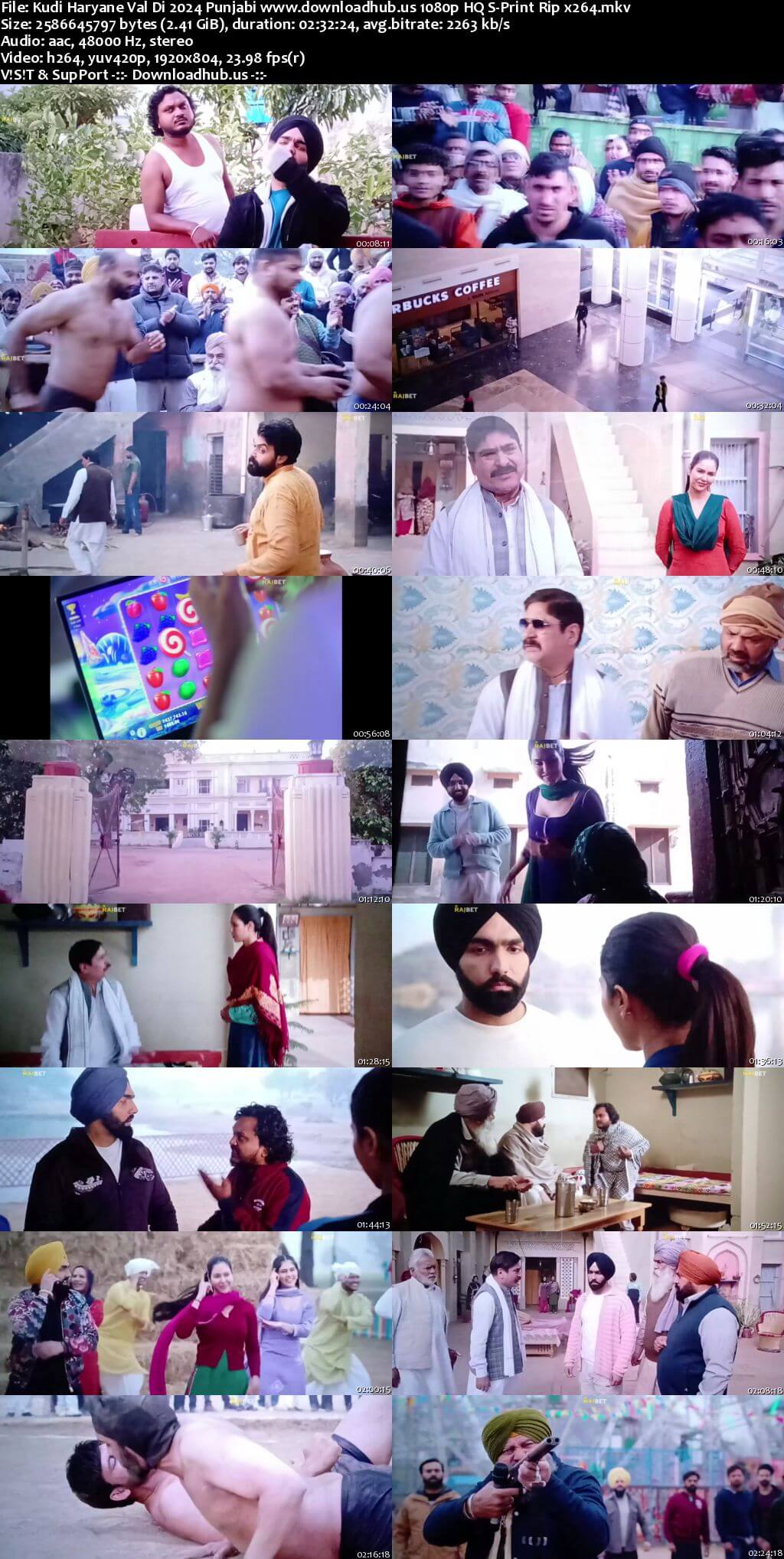 Kudi Haryane Val Di 2024 Punjabi Movie 1080p 720p 480p HQ S-Print Rip x264