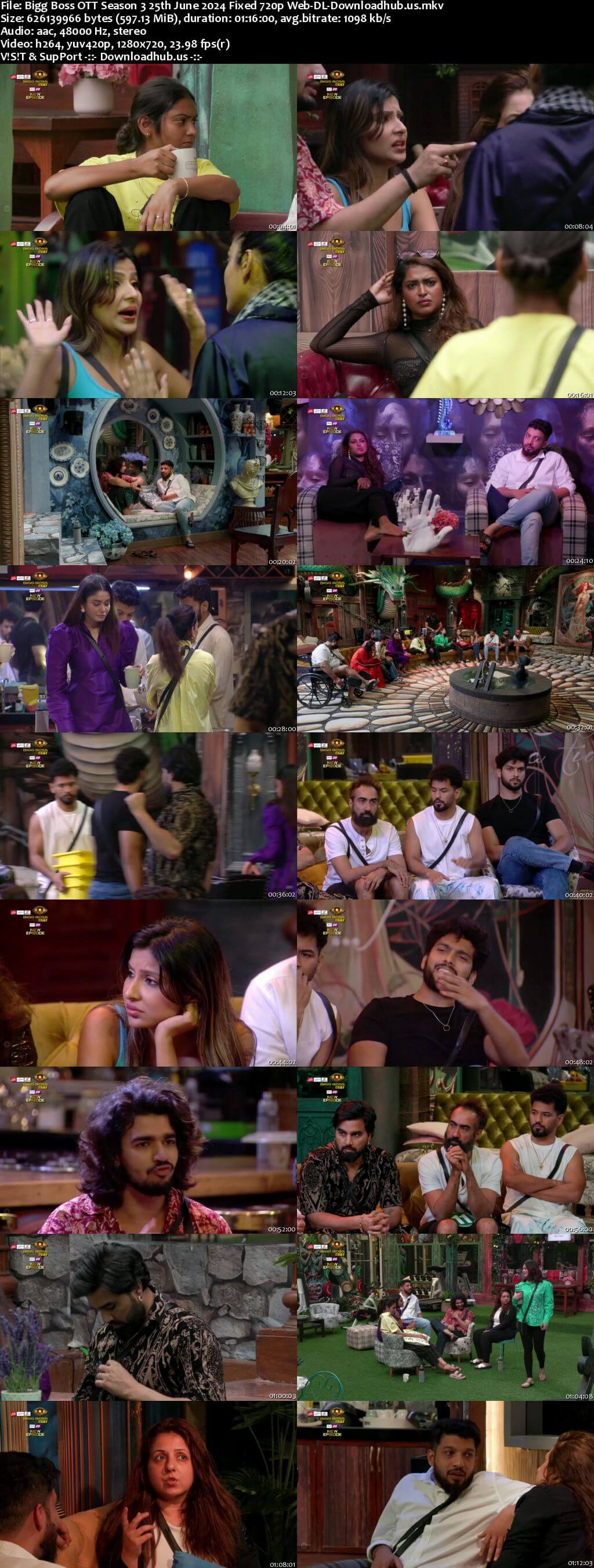 Bigg Boss OTT Season 3 25 June 2024 Episode 5 Web-DL 720p 480p