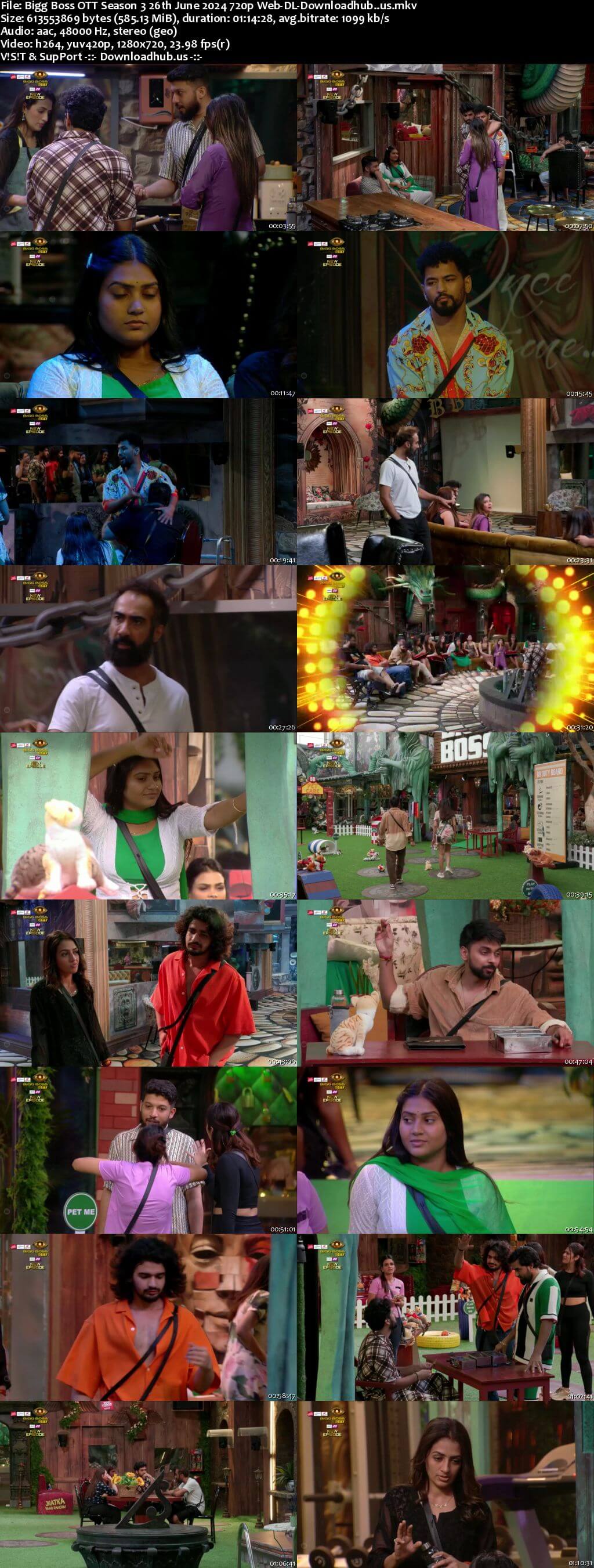 Bigg Boss OTT Season 3 26 June 2024 Episode 6 Web-DL 720p 480p