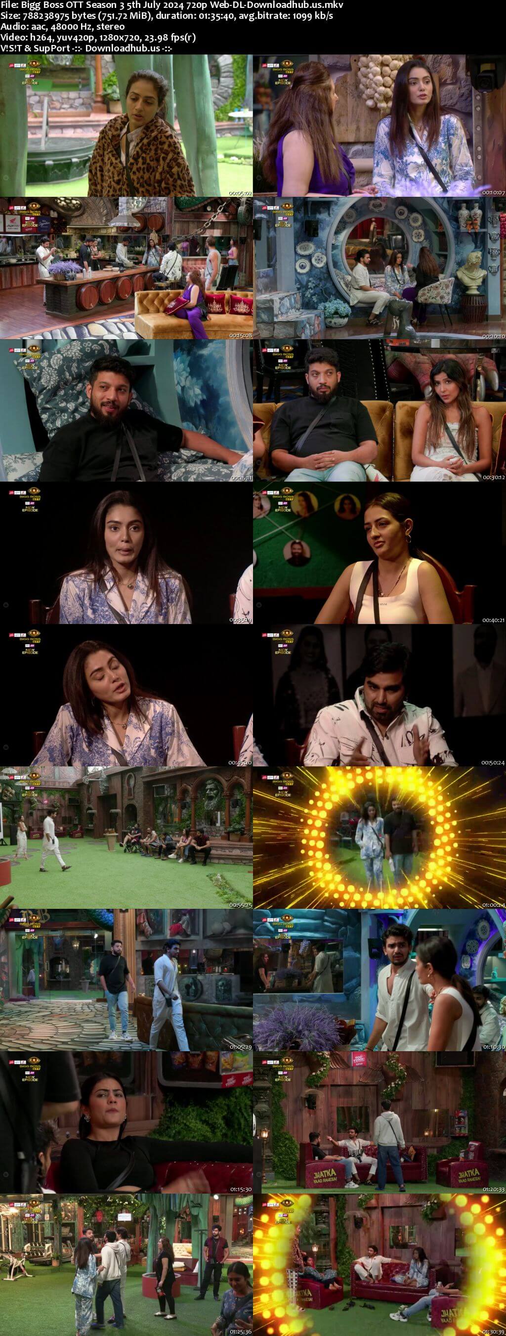 Bigg Boss OTT Season 3 05 July 2024 Episode 15 Web-DL 720p 480p