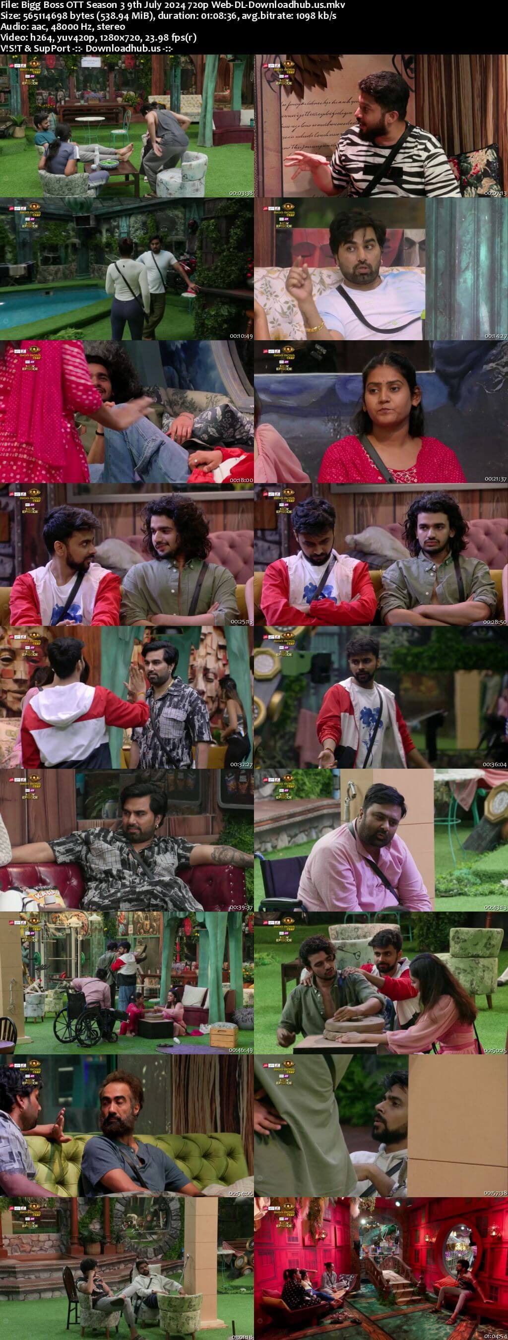 Bigg Boss OTT Season 3 09 July 2024 Episode 19 Web-DL 720p 480p