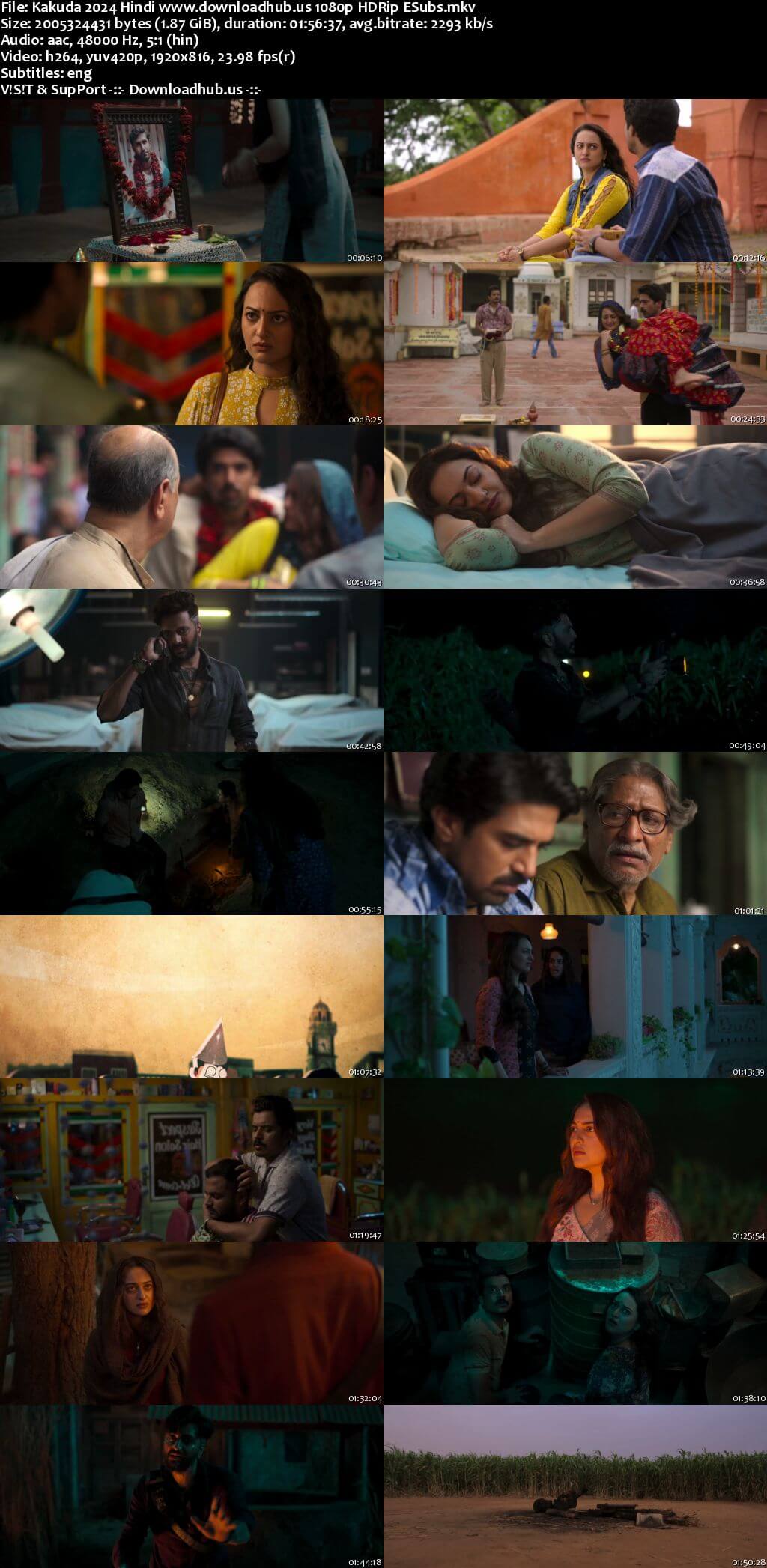 Kakuda 2024 Hindi Movie DD5.1 1080p 720p 480p HDRip ESubs x264 HEVC