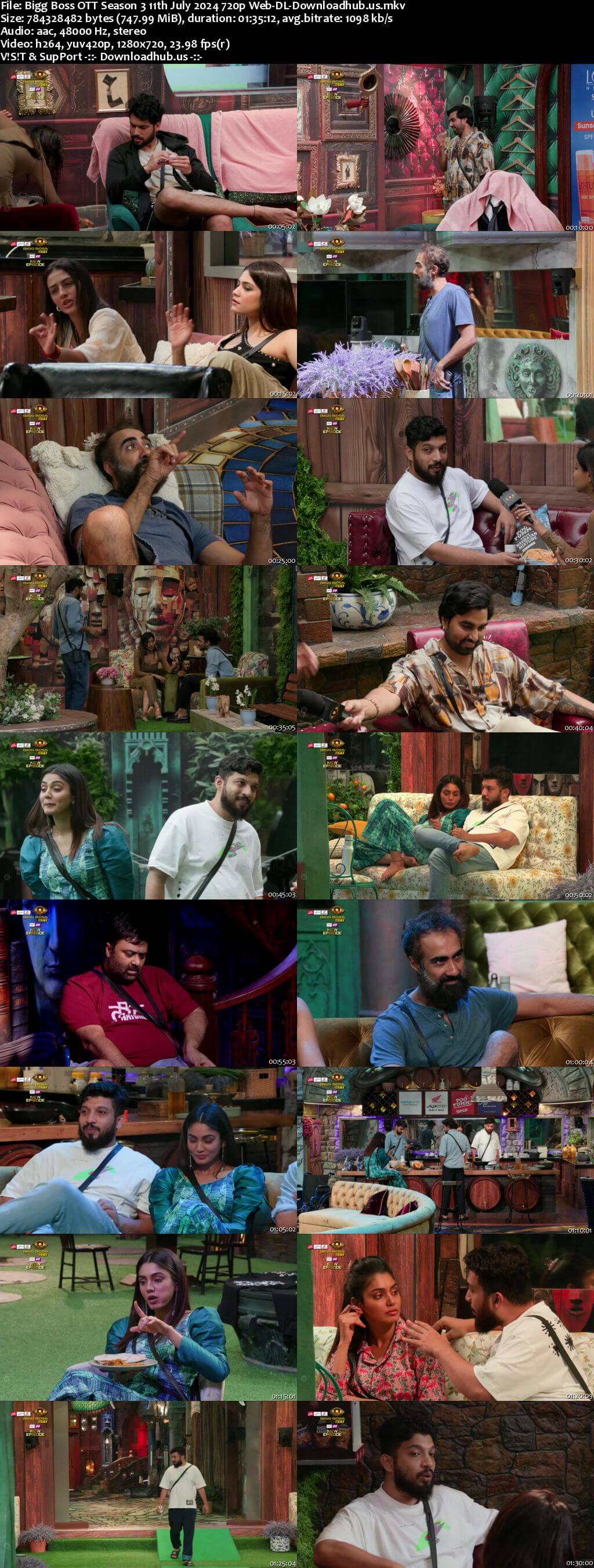 Bigg Boss OTT Season 3 11 July 2024 Episode 21 Web-DL 720p 480p