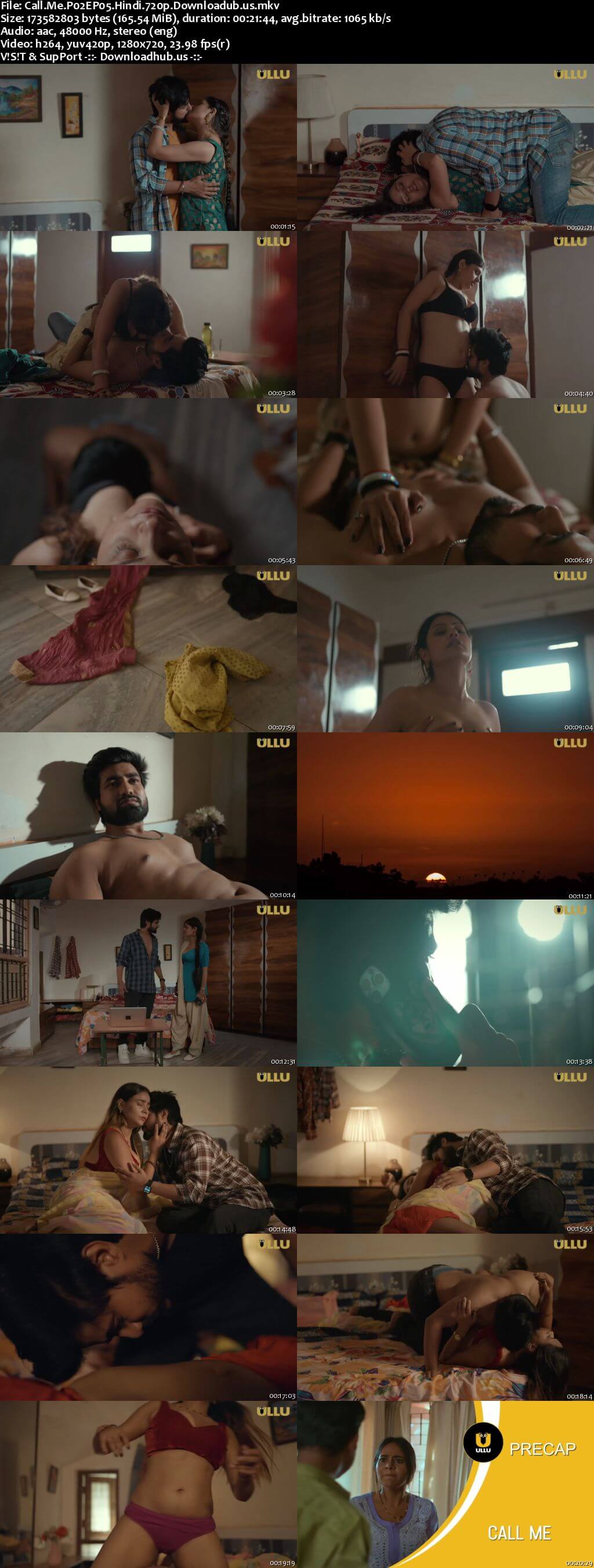 Call Me 2024 Hindi Part 02 ULLU WEB Series 720p HDRip x264