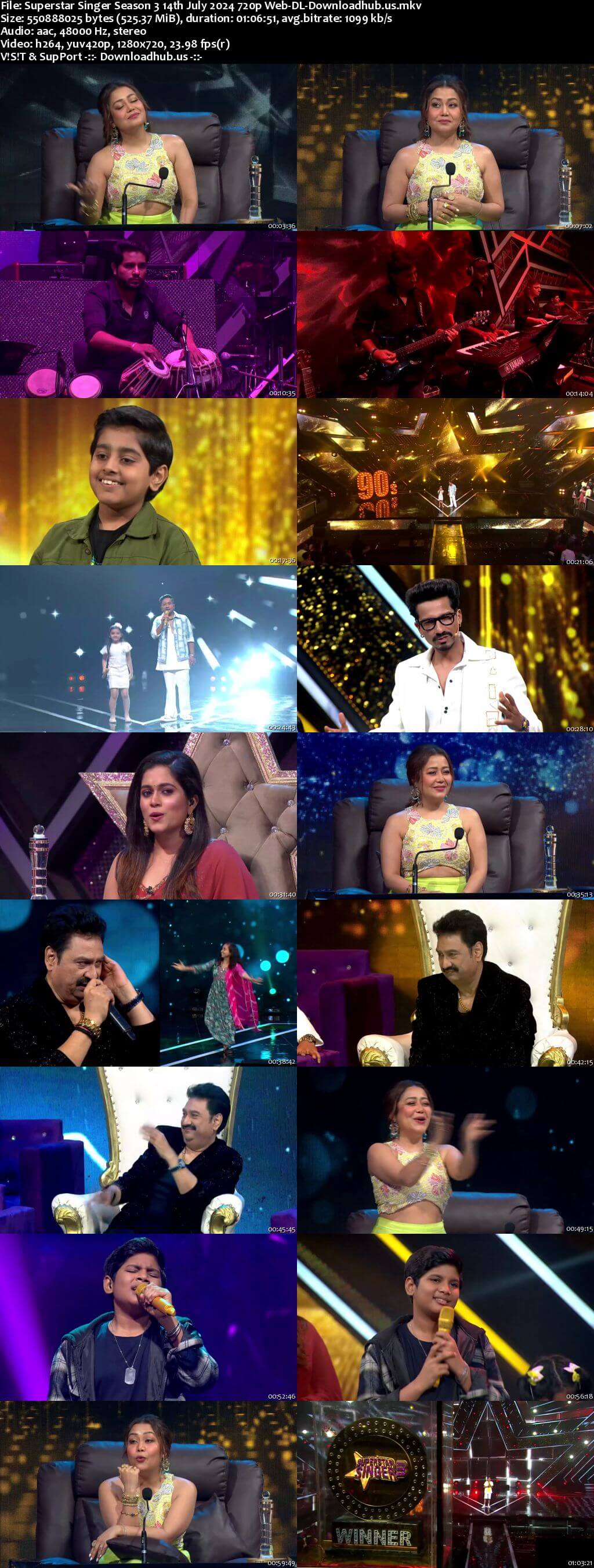 Superstar Singer Season 3 14 July 2024 Episode 36 Web-DL 720p 480p