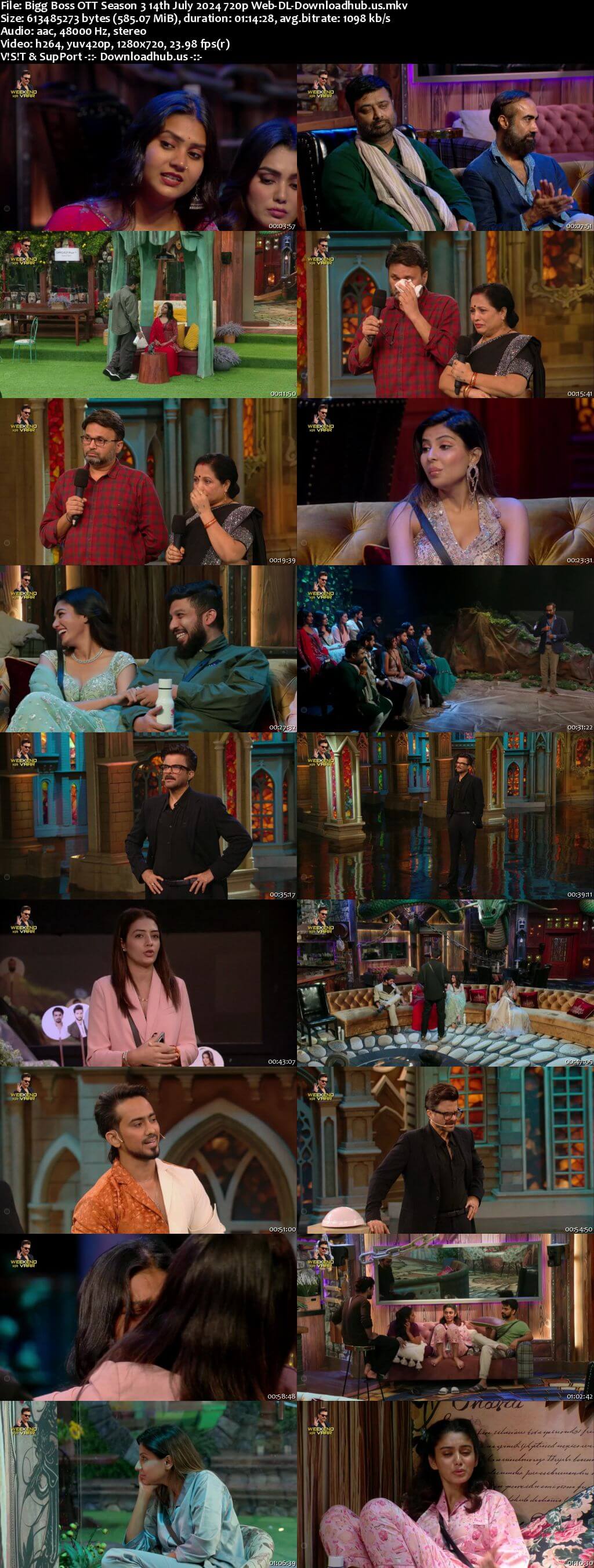 Bigg Boss OTT Season 3 14 July 2024 Episode 24 Web-DL 720p 480p