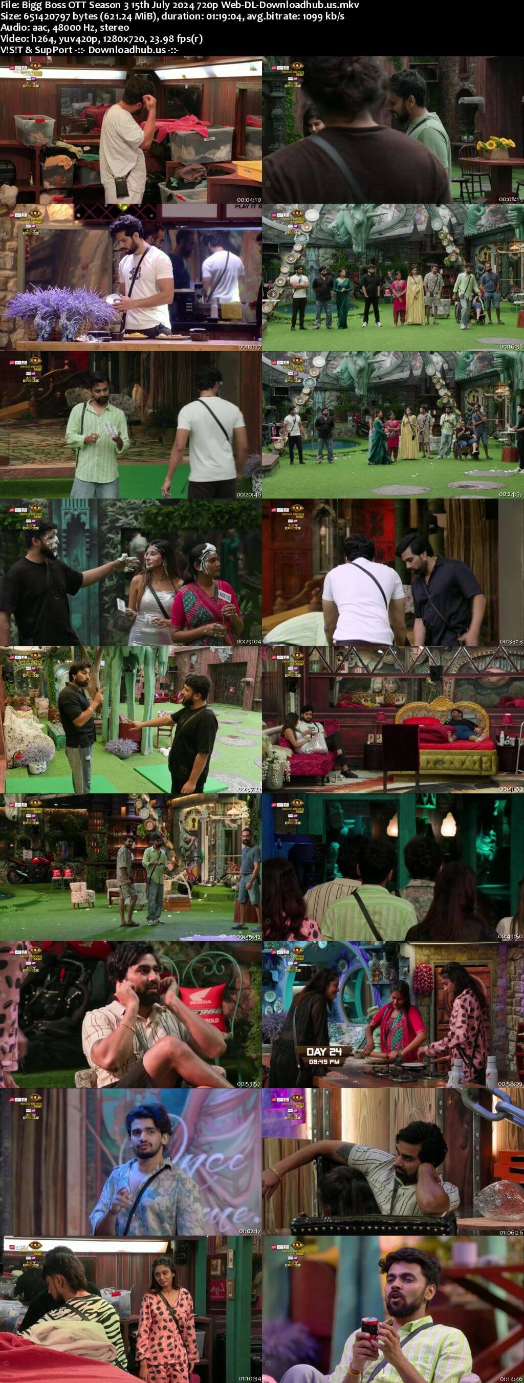 Bigg Boss OTT Season 3 15 July 2024 Episode 25 Web-DL 720p 480p