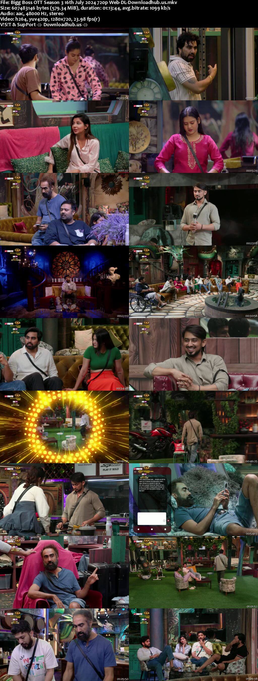 Bigg Boss OTT Season 3 16 July 2024 Episode 26 Web-DL 720p 480p