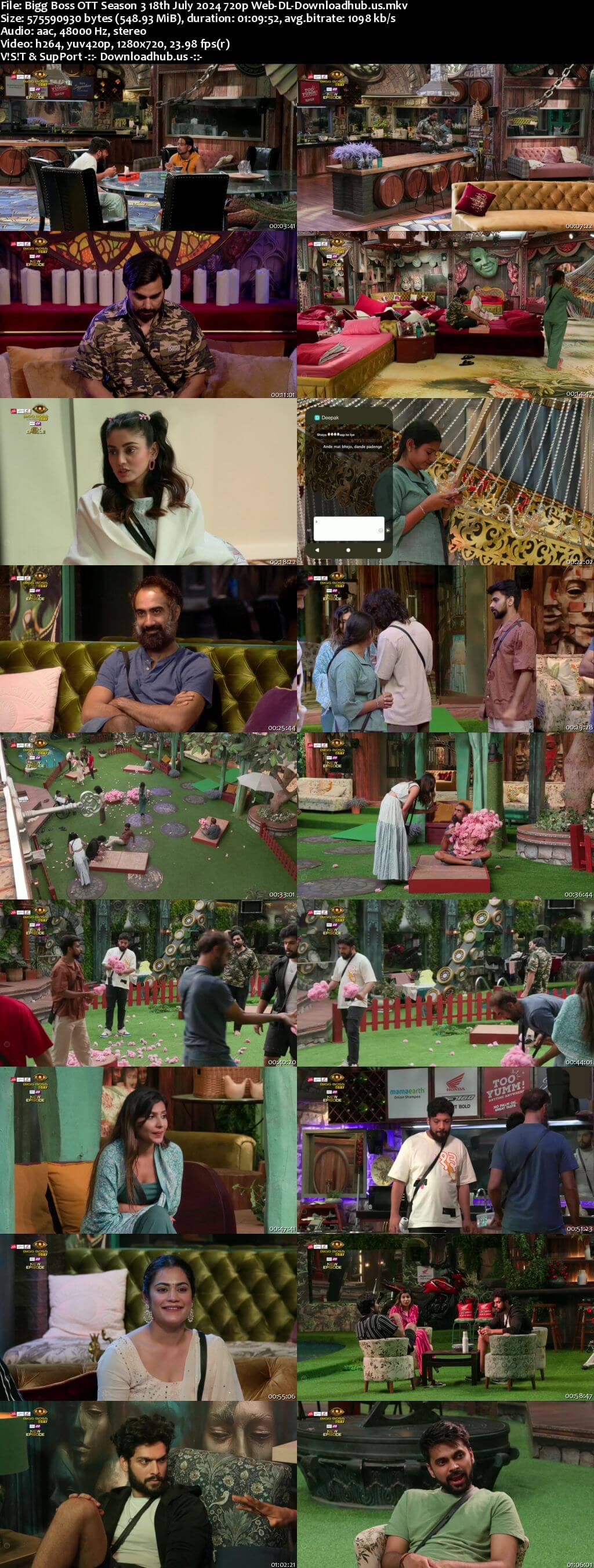 Bigg Boss OTT Season 3 18 July 2024 Episode 28 Web-DL 720p 480p