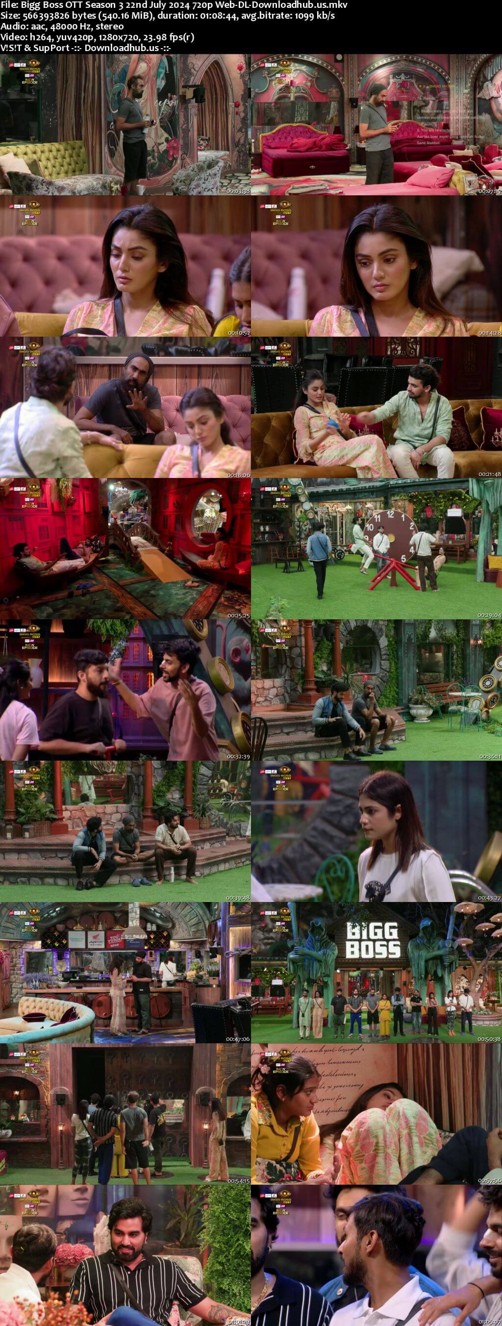 Bigg Boss OTT Season 3 22 July 2024 Episode 32 Web-DL 720p 480p