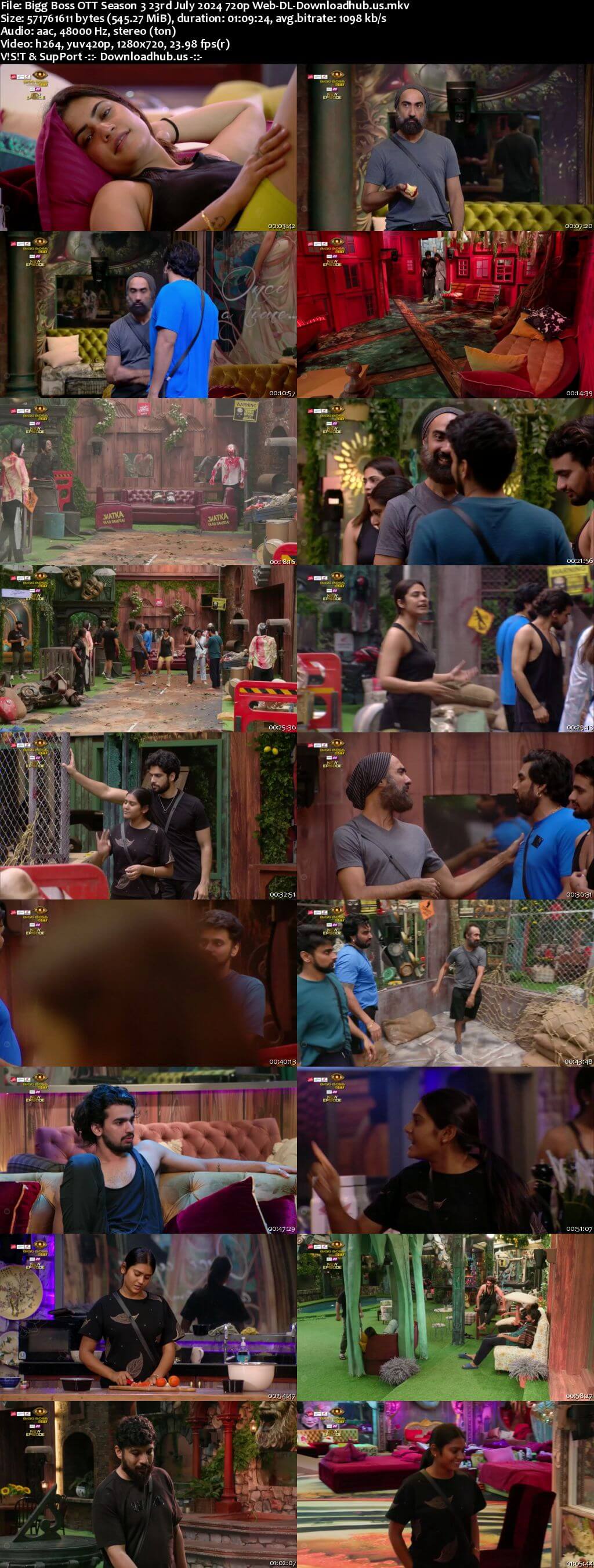 Bigg Boss OTT Season 3 23 July 2024 Episode 33 Web-DL 720p 480p