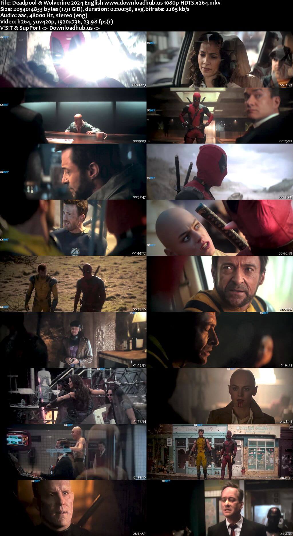 Deadpool & Wolverine 2024 English Movie 1080p 720p 480p HDTS x264