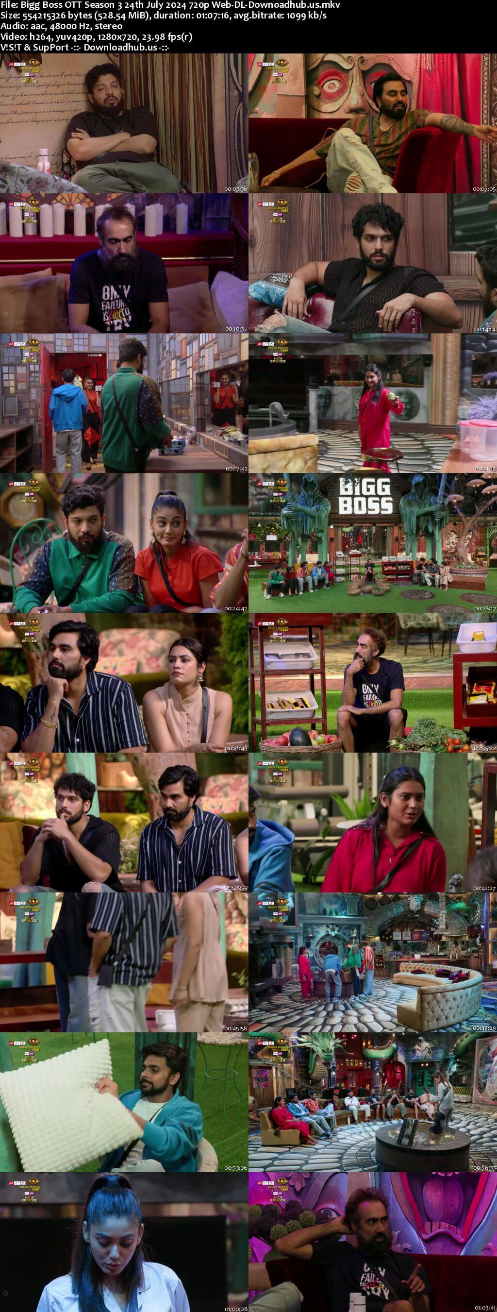 Bigg Boss OTT Season 3 24 July 2024 Episode 34 Web-DL 720p 480p