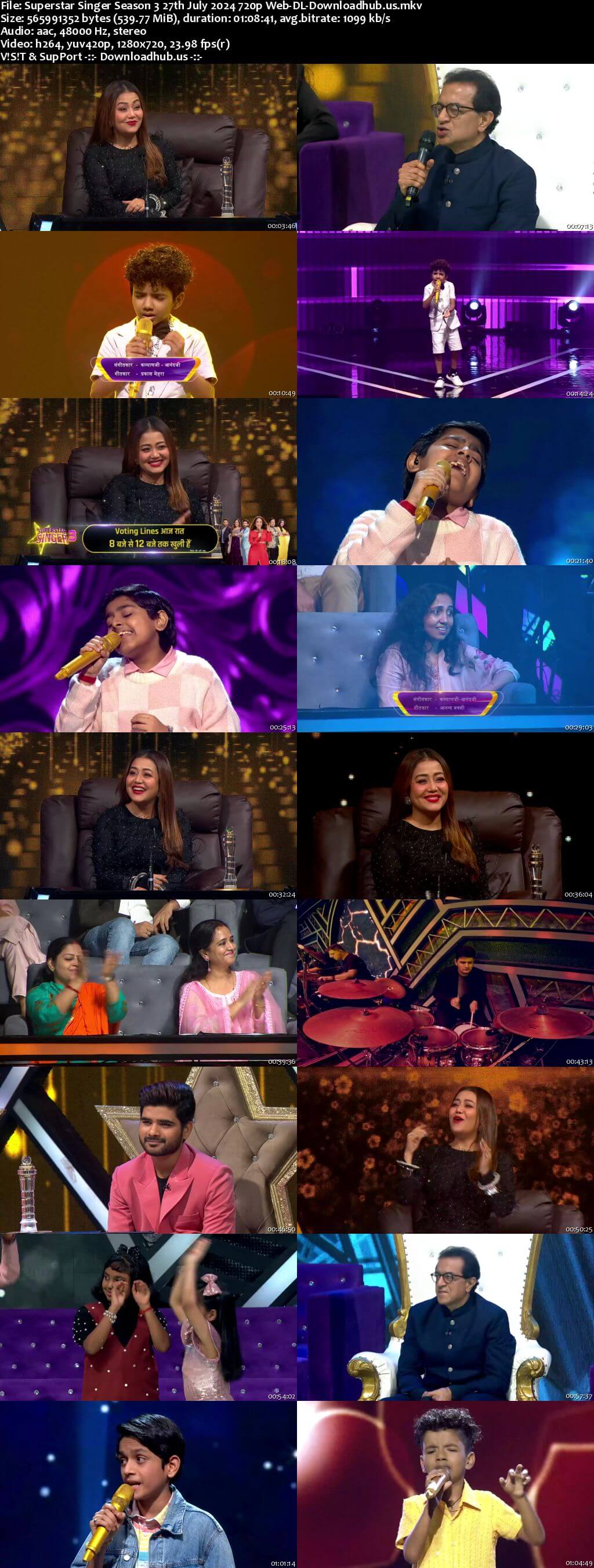 Superstar Singer Season 3 27 July 2024 Episode 39 Web-DL 720p 480p