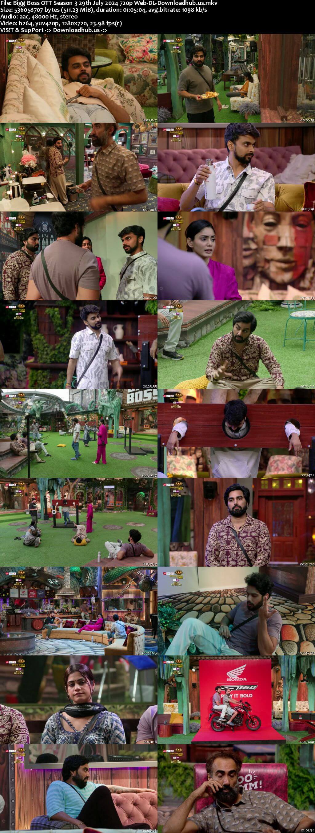 Bigg Boss OTT Season 3 29 July 2024 Episode 39 Web-DL 720p 480p