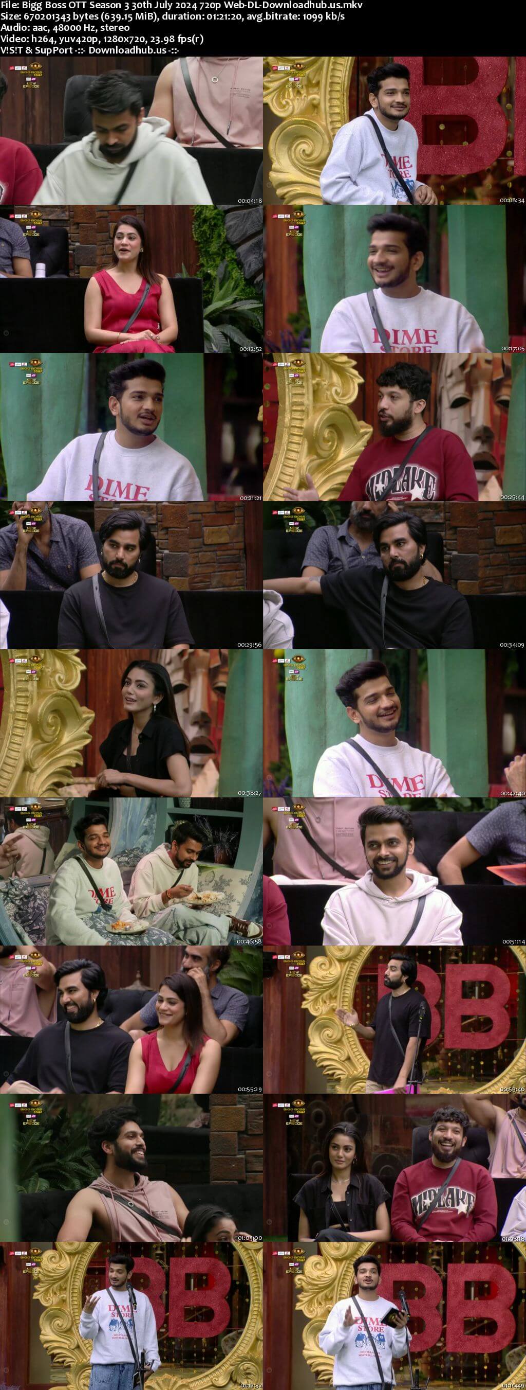 Bigg Boss OTT Season 3 30 July 2024 Episode 40 Web-DL 720p 480p