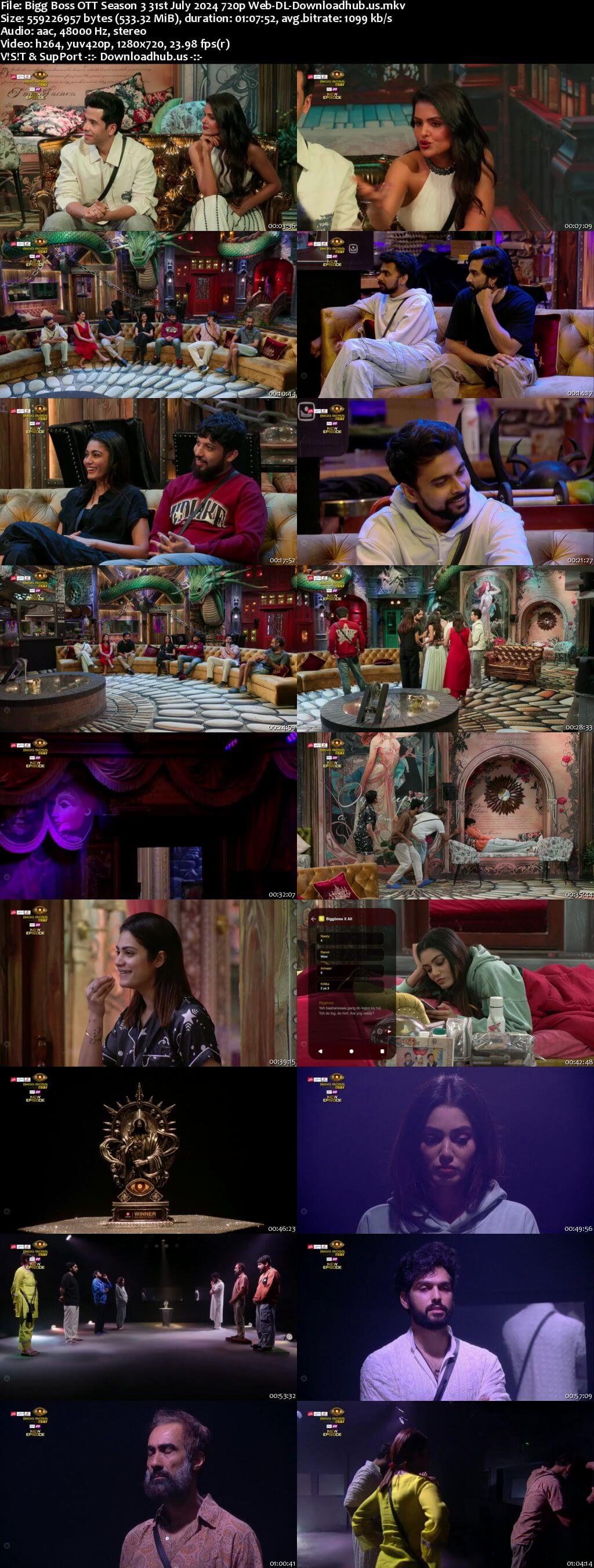 Bigg Boss OTT Season 3 31 July 2024 Episode 41 Web-DL 720p 480p