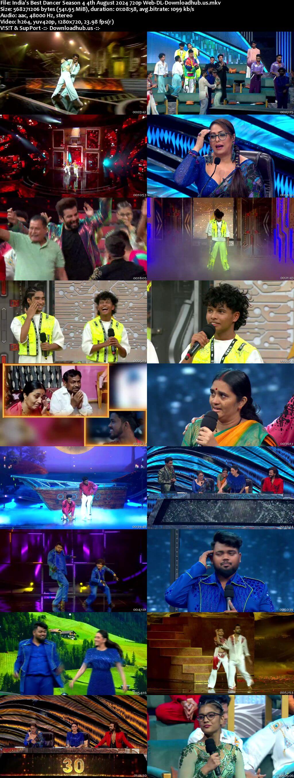 India's Best Dancer Season 4 04 August 2024 Episode 08 Web-DL 720p 480p