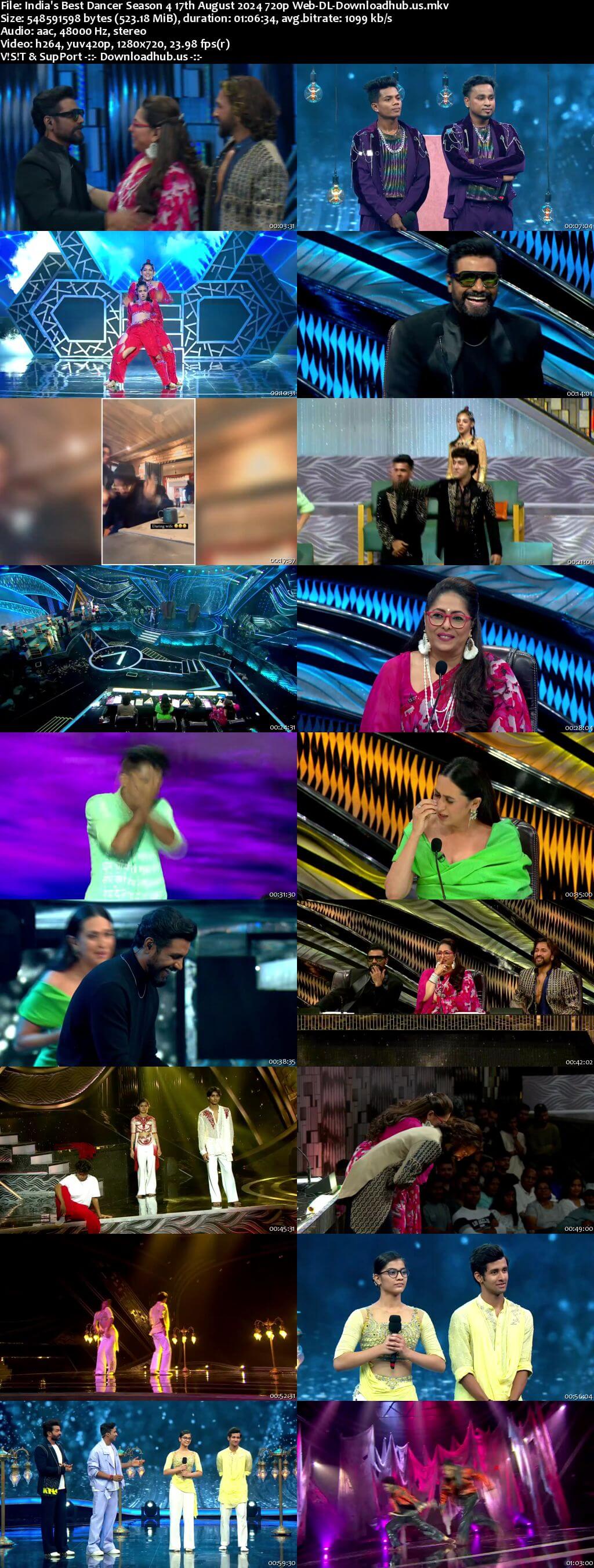 India's Best Dancer Season 4 17 August 2024 Episode 11 Web-DL 720p 480p