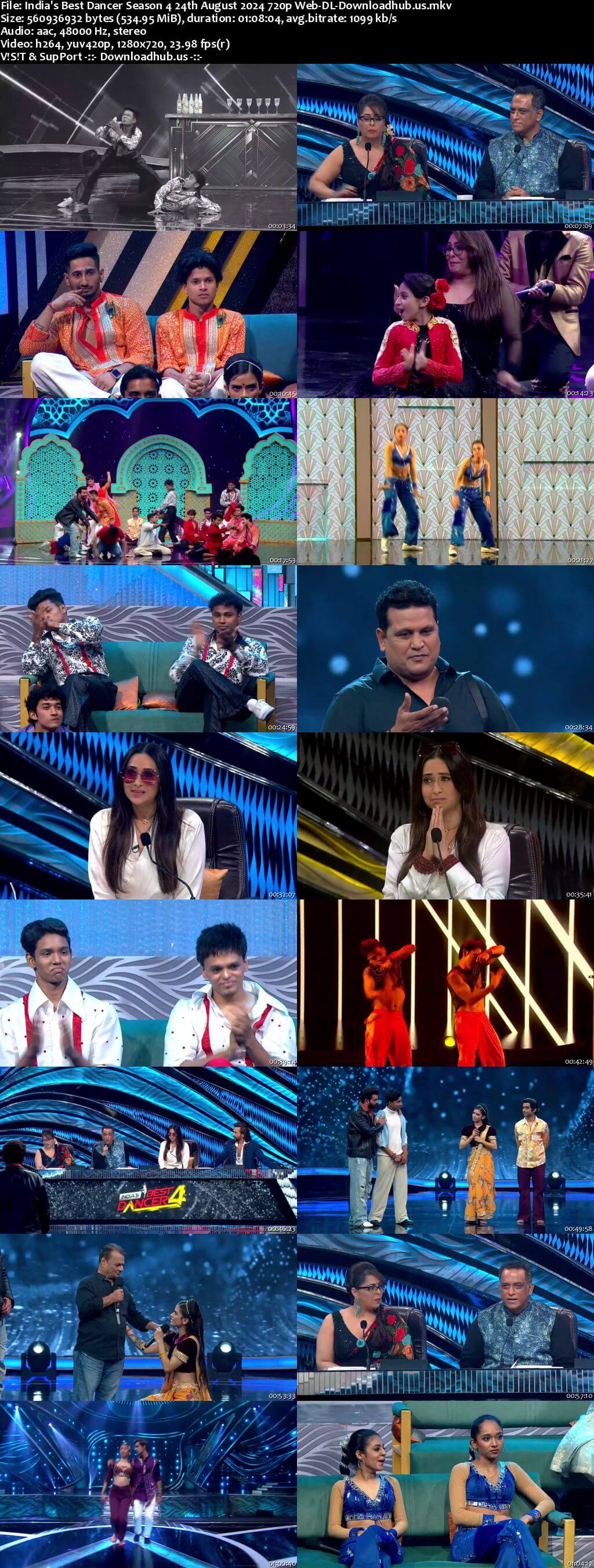 India's Best Dancer Season 4 24 August 2024 Episode 13 Web-DL 720p 480p