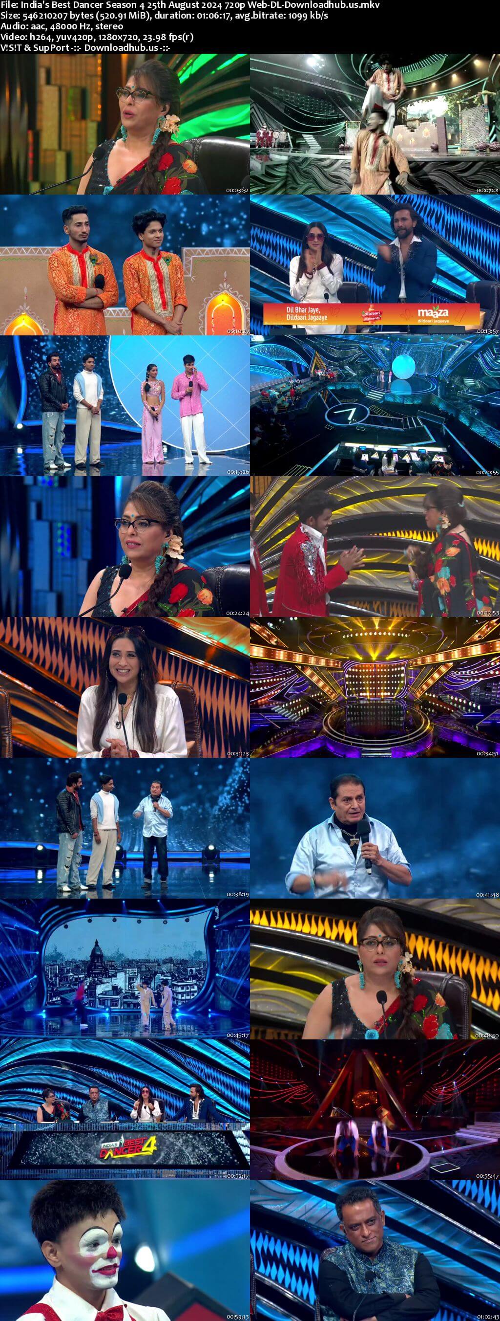 India's Best Dancer Season 4 25 August 2024 Episode 14 Web-DL 720p 480p