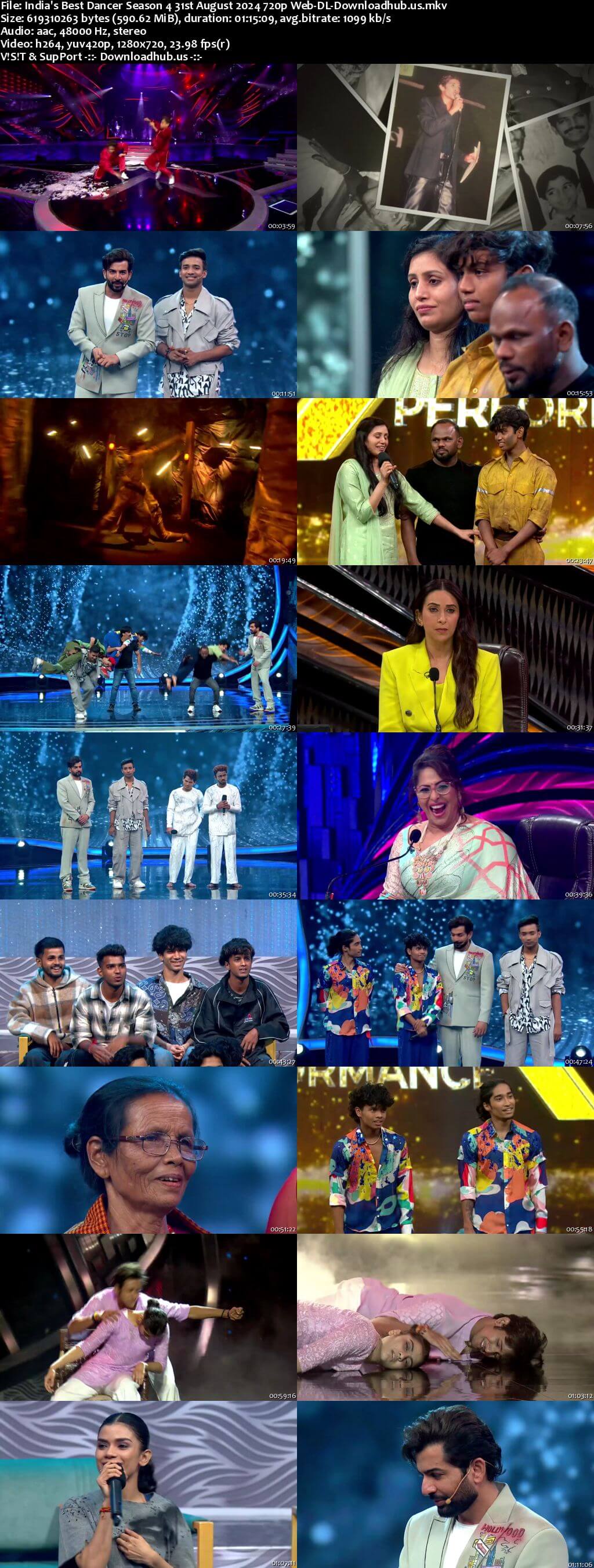 India's Best Dancer Season 4 31 August 2024 Episode 15 Web-DL 720p 480p