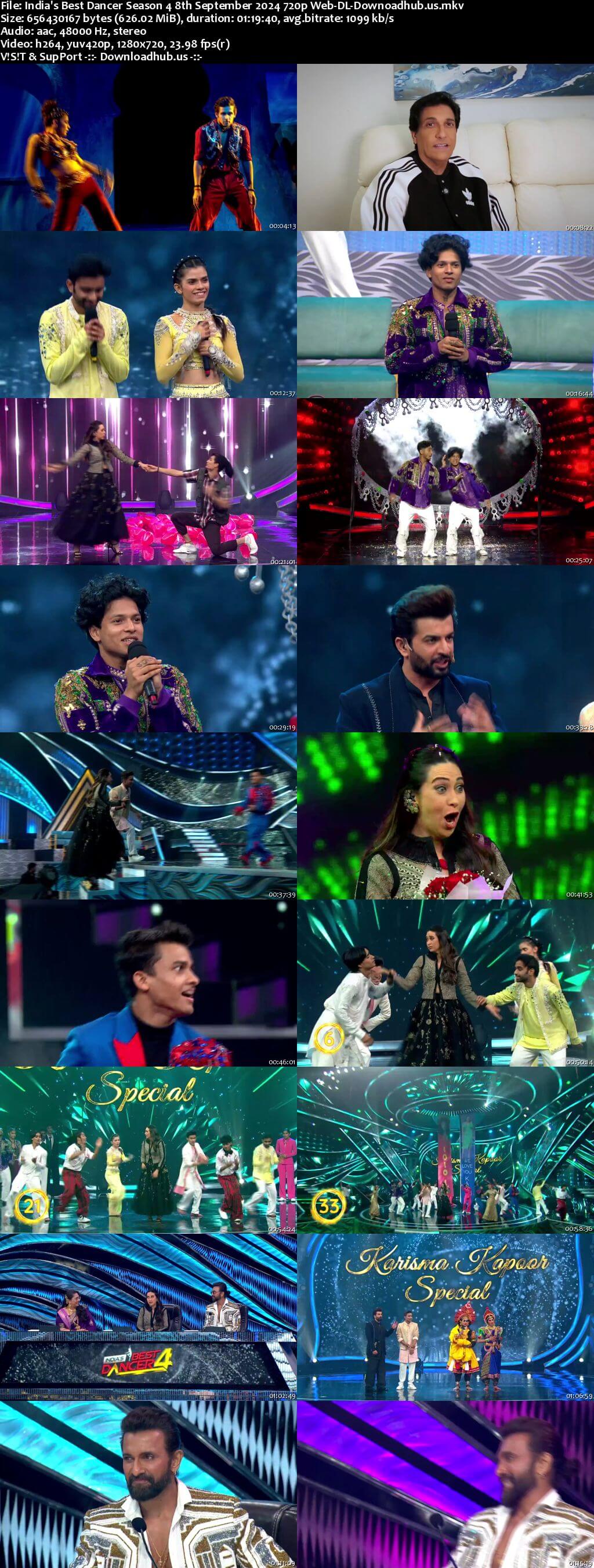 India's Best Dancer Season 4 8 September 2024 Episode 18 Web-DL 720p 480p