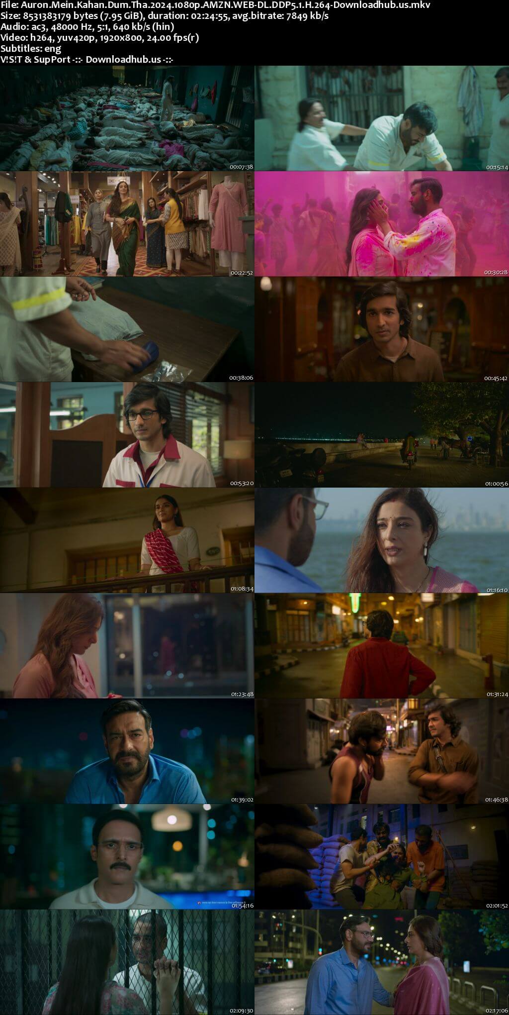 Auron Mein Kahan Dum Tha 2024 Hindi Movie DD5.1 4k 1080p 720p 480p HDRip ESubs x264 HEVC