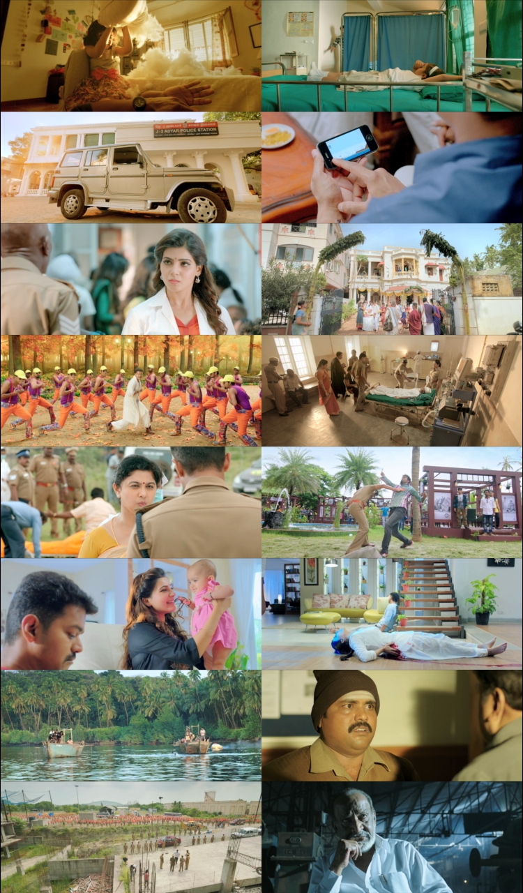 Theri 2016 Hindi ORG Dual Audio Movie DD2.0 1080p 720p 480p UNCUT HDRip ESubs x264 HEVC