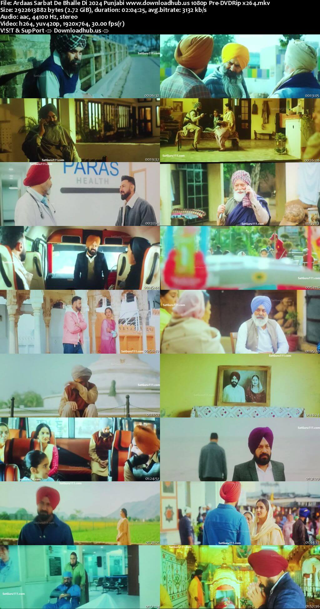 Ardaas Sarbat De Bhalle Di 2024 Punjabi Movie 1080p 720p 480p Pre-DVDRip x264