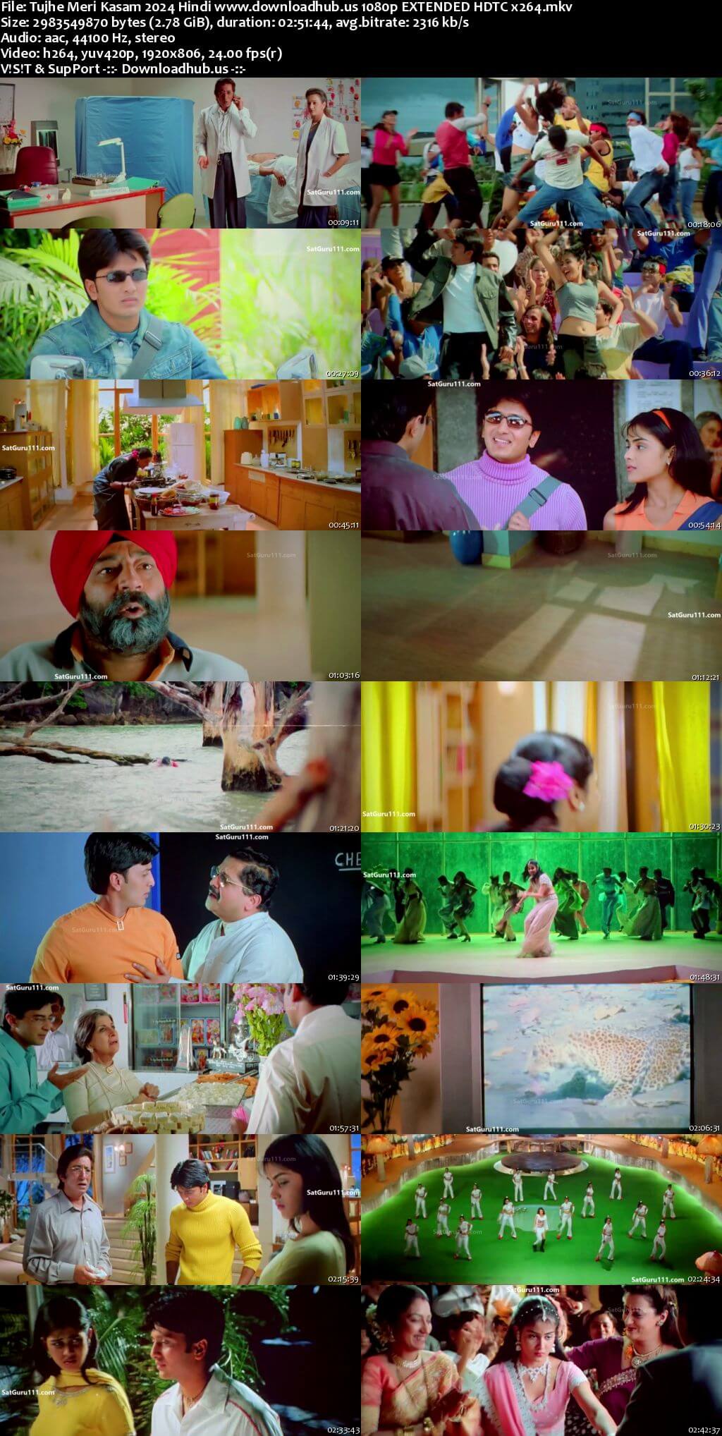 Tujhe Meri Kasam 2024 Hindi Movie 1080p 720p 480p EXTENDED HDTC x264 HEVC