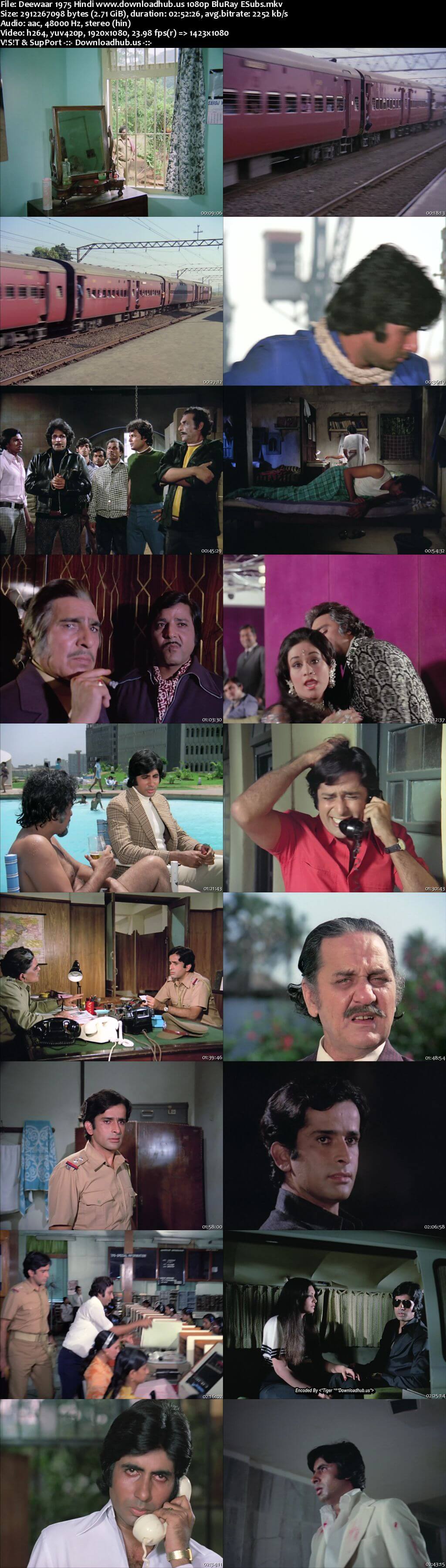 Deewaar 1975 Hindi Movie DD2.0 1080p 720p 480p BluRay ESubs x264 HEVC