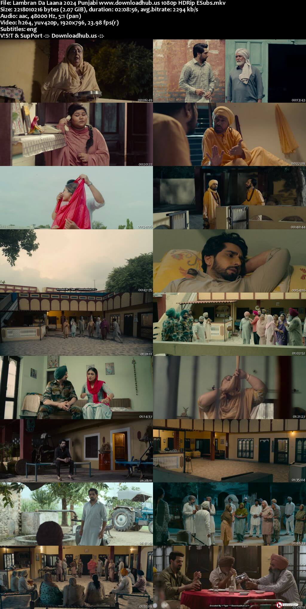 Lambran Da Laana 2024 Punjabi DD5.1 Movie 4k 1080p 720p 480p HDRip ESubs HEVC