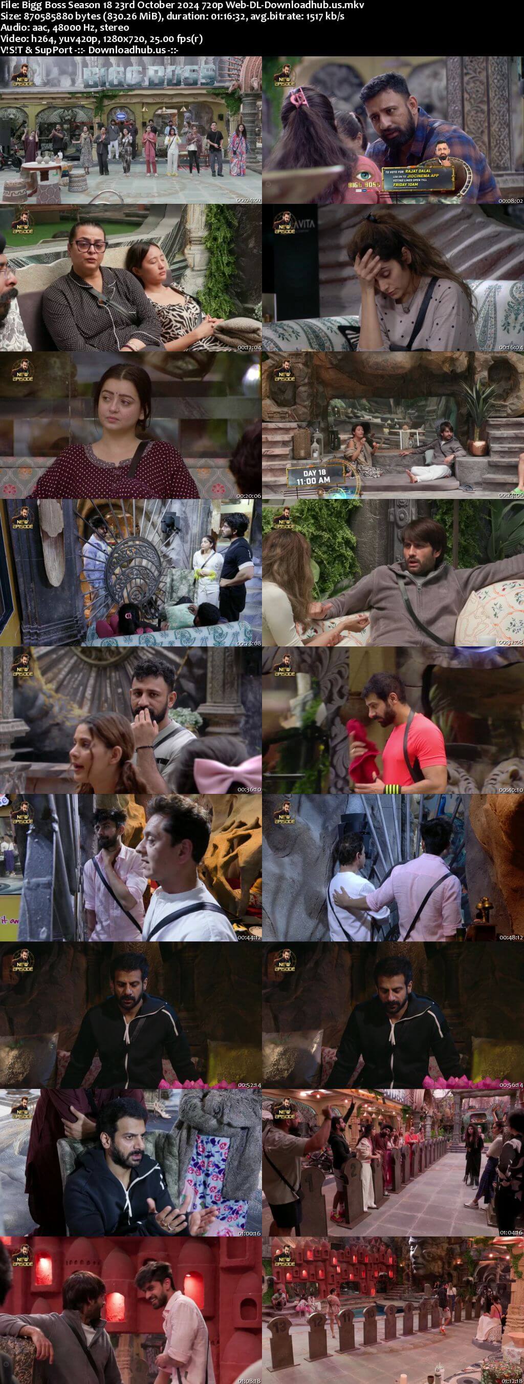 Bigg Boss Season 18 23 October 2024 Episode 18 Web-DL 720p 480p