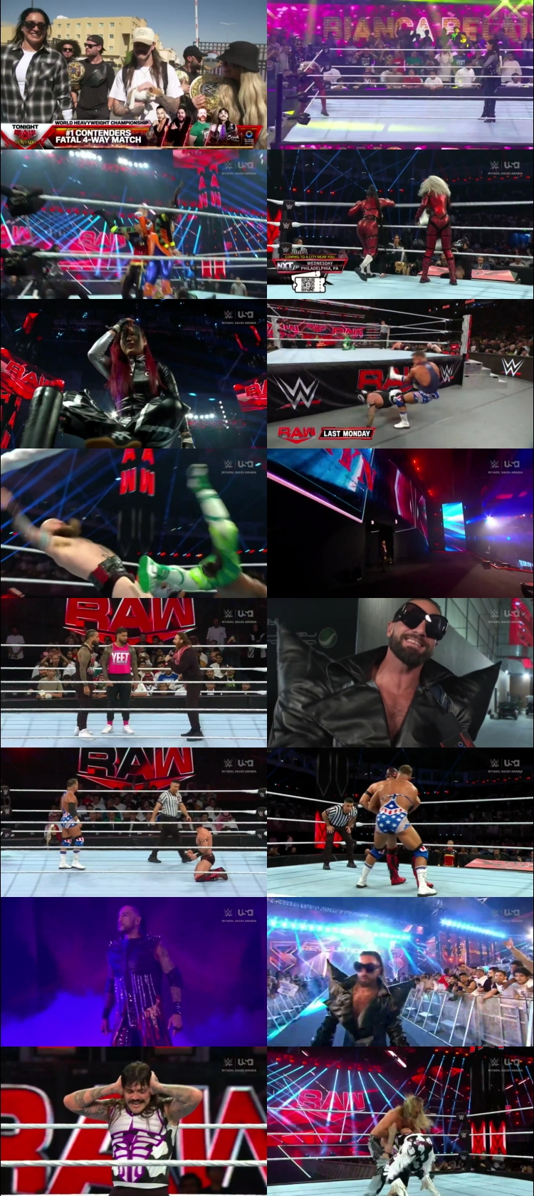 WWE Monday Night Raw 11th November 2024 1080p 720p 550MB WEBRip 480p