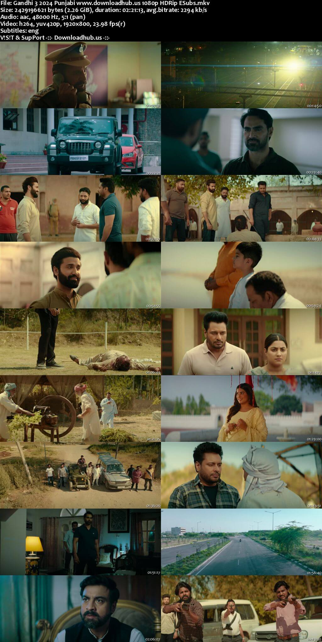 Gandhi 3 2024 Punjabi Movie DD5.1 4k 1080p 720p 480p HDRip ESubs HEVC