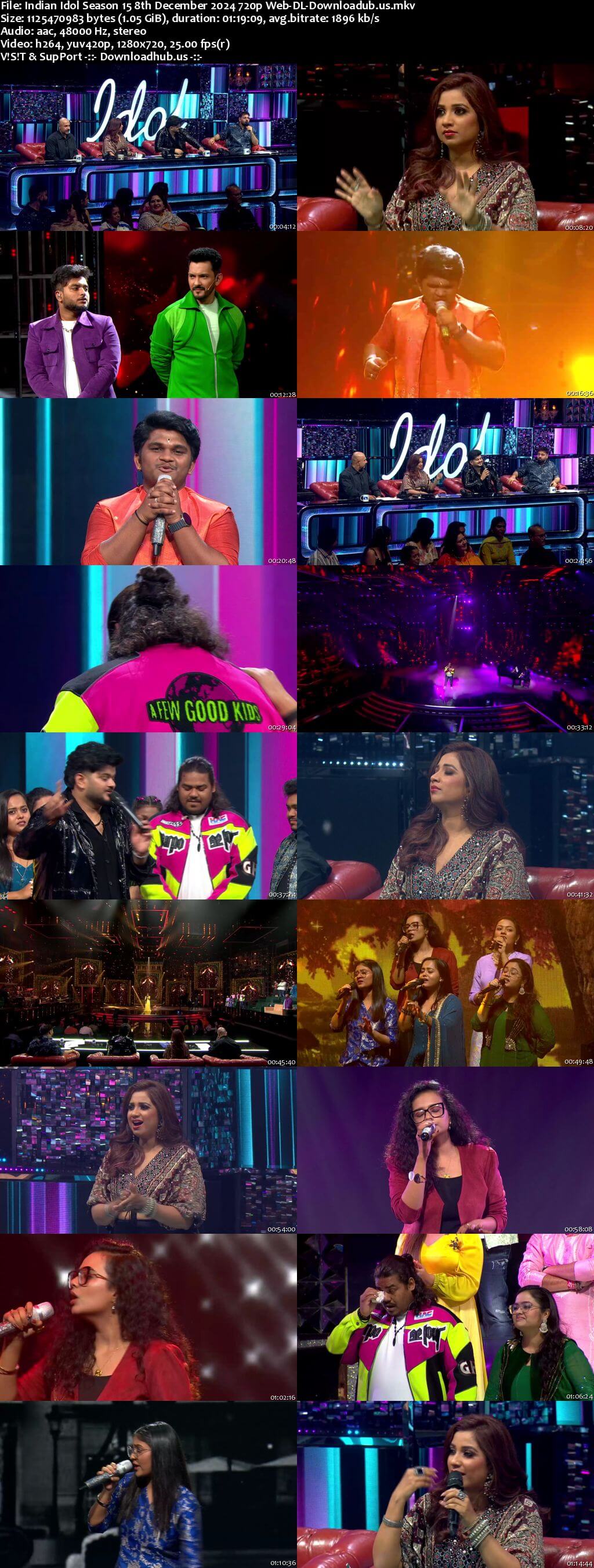 Indian Idol Season 15 8 December 2024 Episode 14 Web-DL 720p 480p