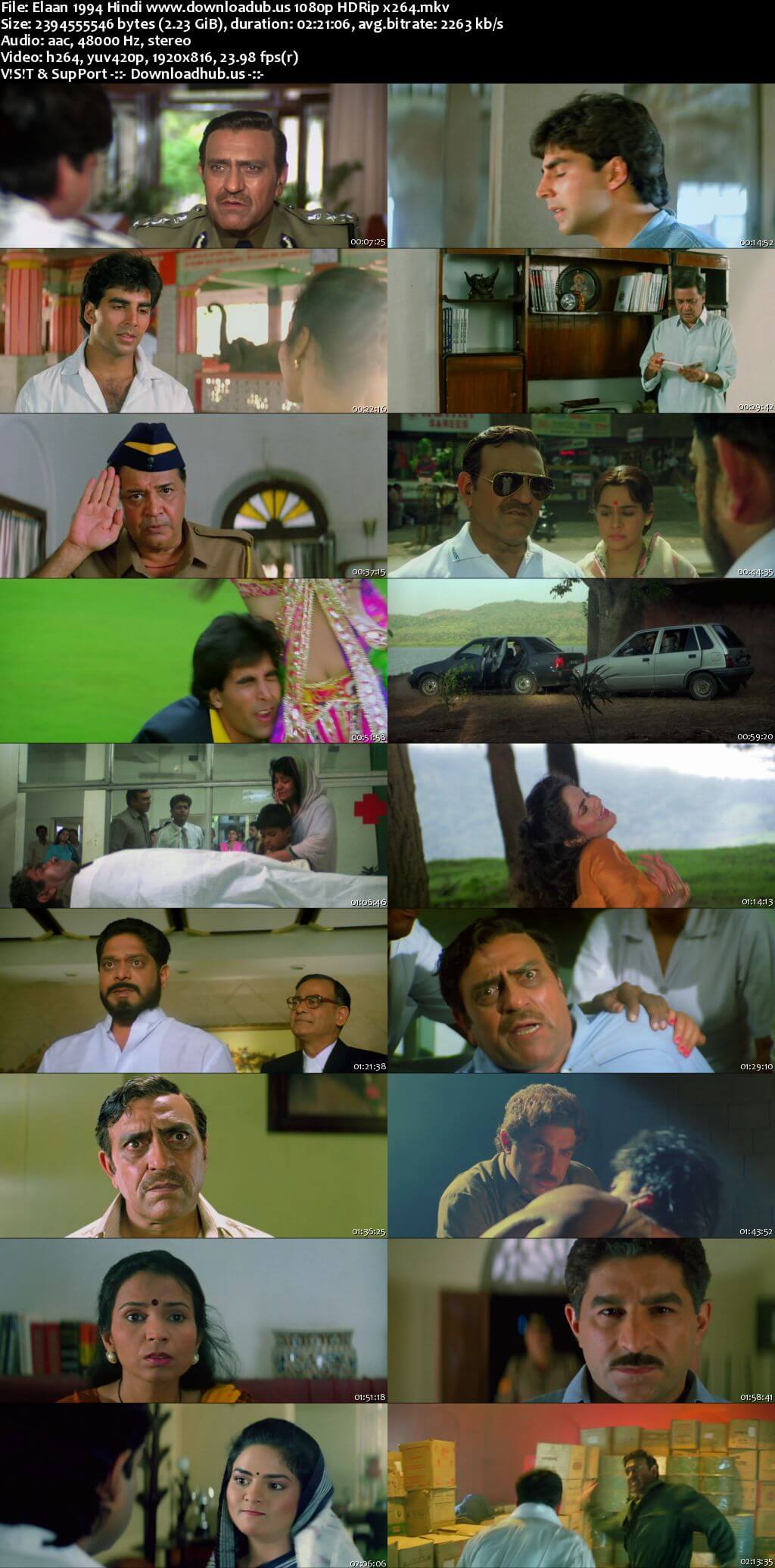 Elaan 1994 Hindi Movie DD2.0 1080p 720p 480p HDRip x264 HEVC