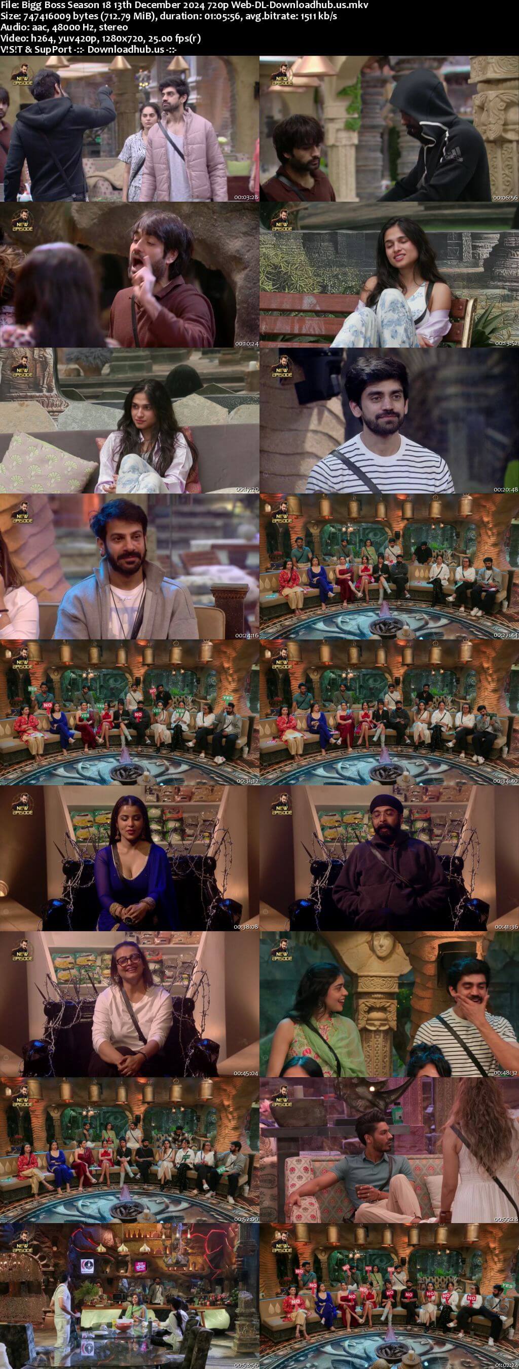 Bigg Boss Season 18 13 December 2024 Episode 69 Web-DL 720p 480p