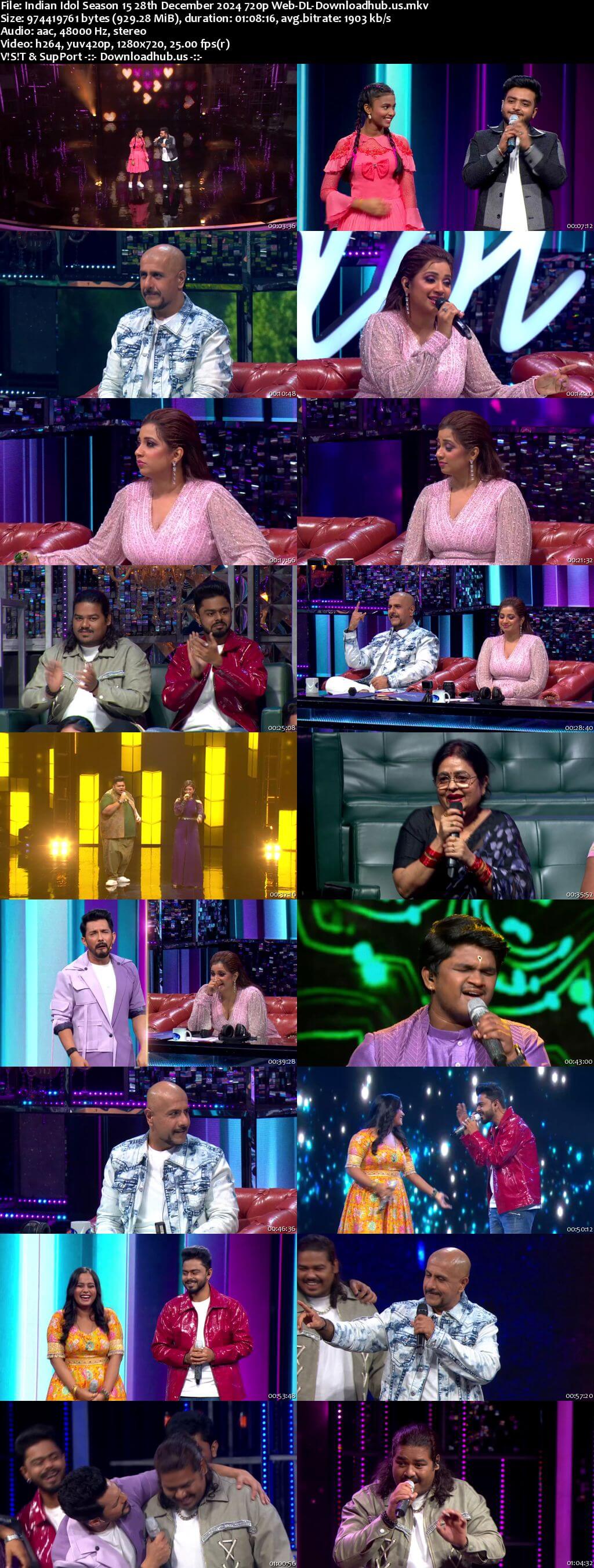 Indian Idol Season 15 28 December 2024 Episode 19 Web-DL 720p 480p