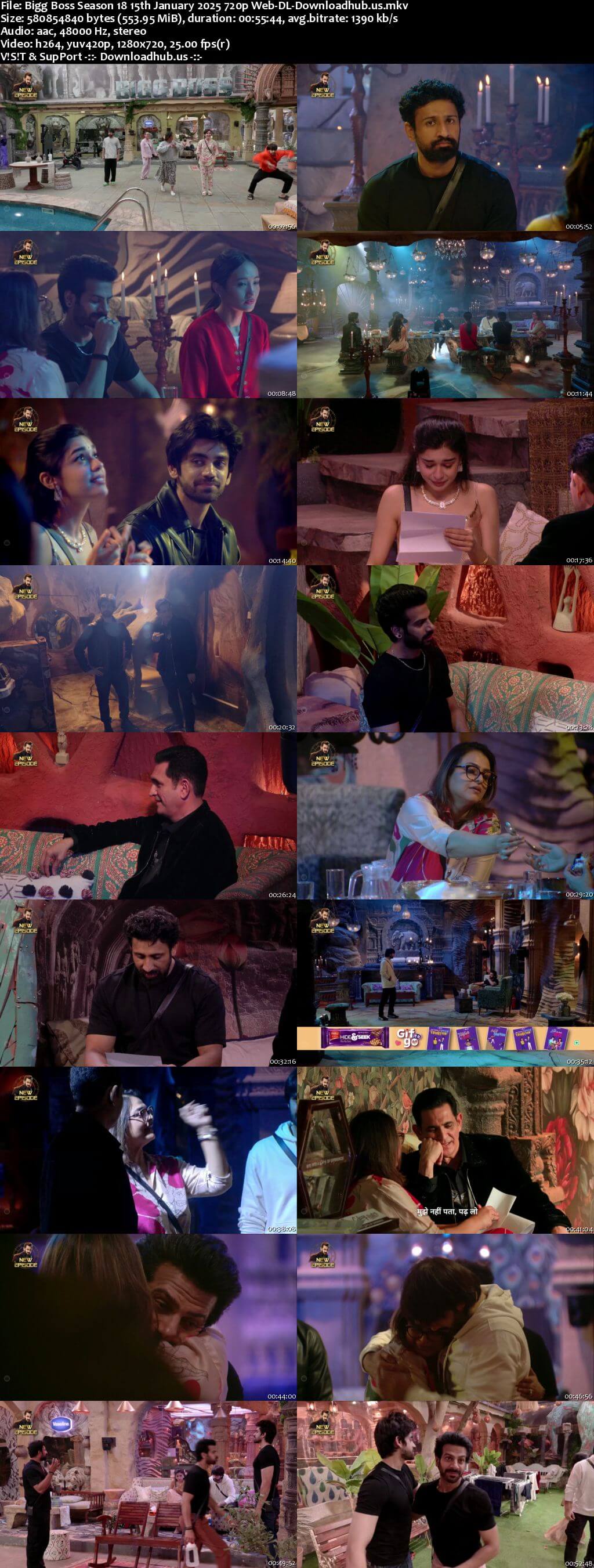 Bigg Boss Season 18 15 January 2025 Episode 102 Web-DL 720p 480p