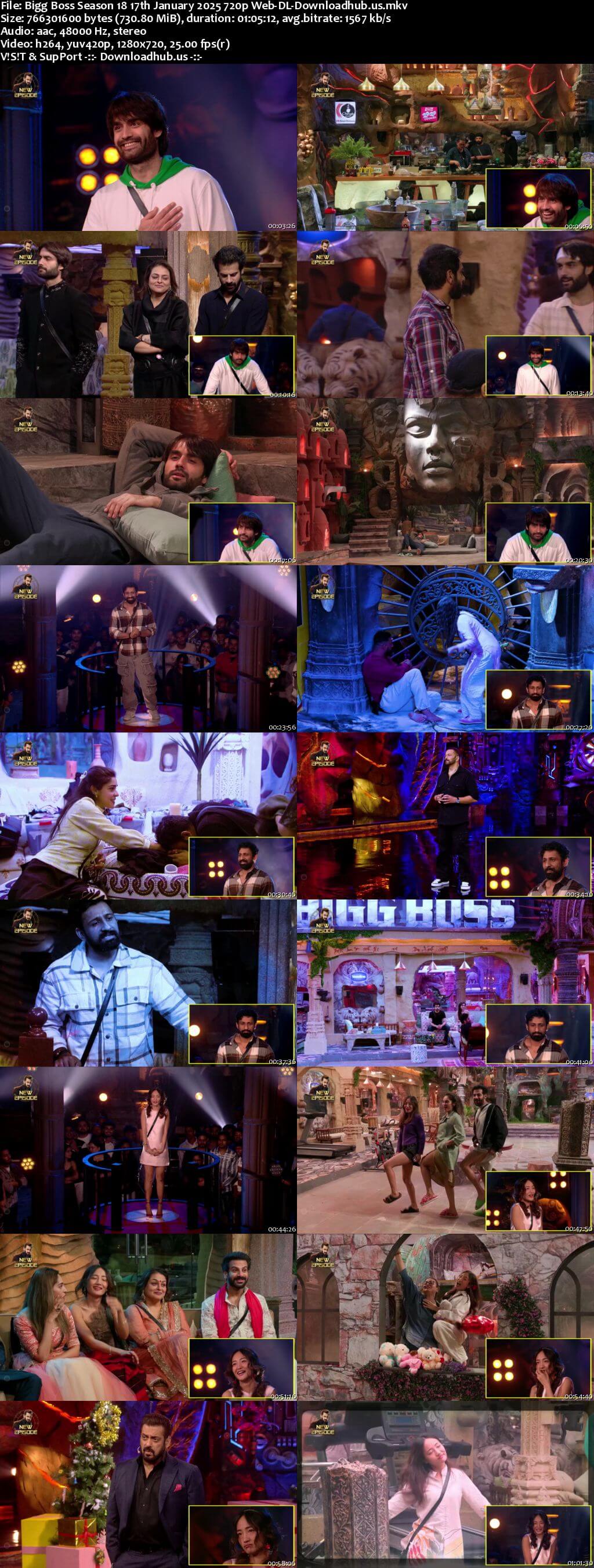 Bigg Boss Season 18 17 January 2025 Episode 104 Web-DL 720p 480p