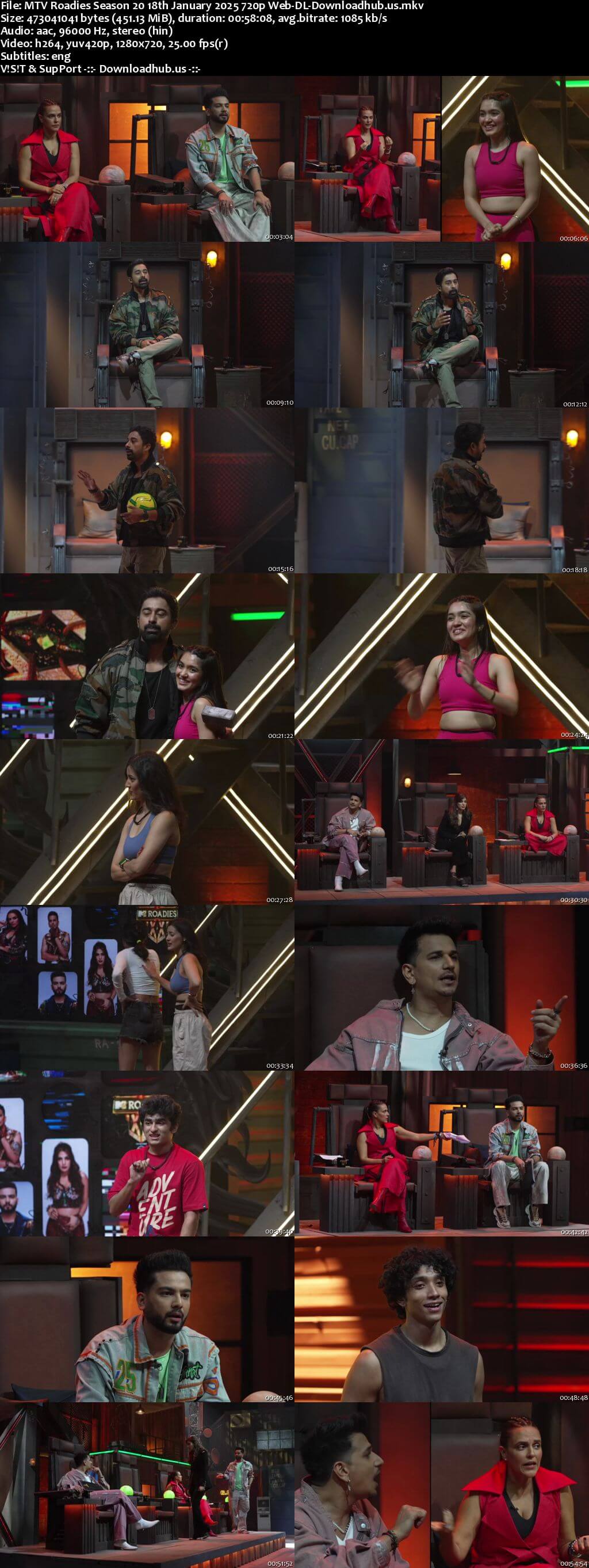 MTV Roadies Season 20 18 January 2025 Episode 3 Web-DL 720p 480p